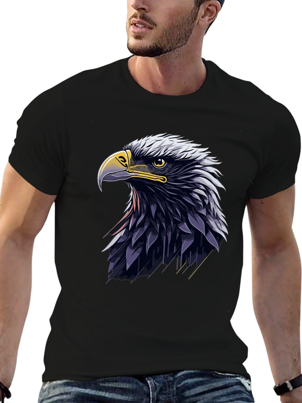 Eagle Graphic Tee - Black