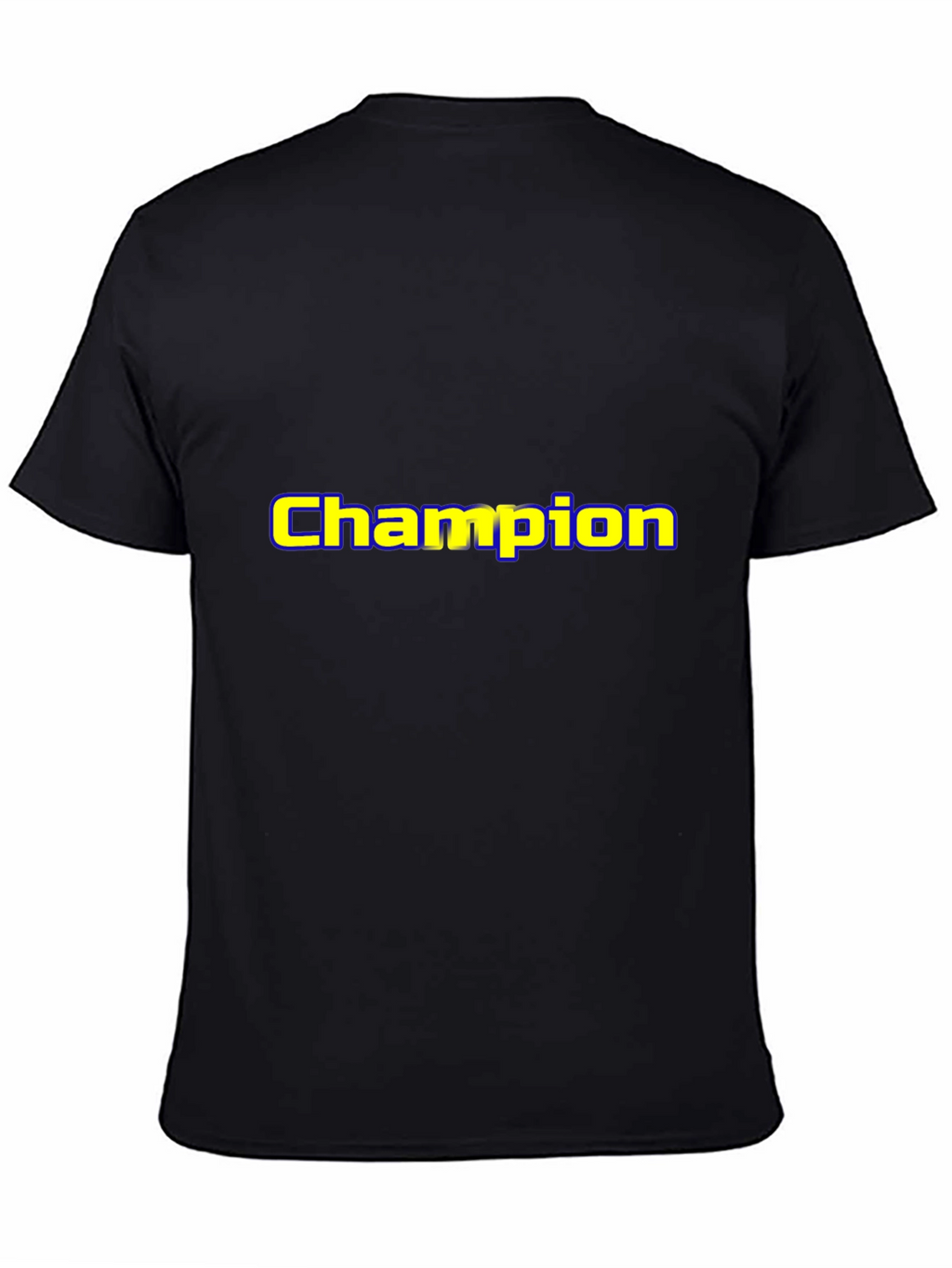 Champion Graphic Tee - Black Cotton Blend