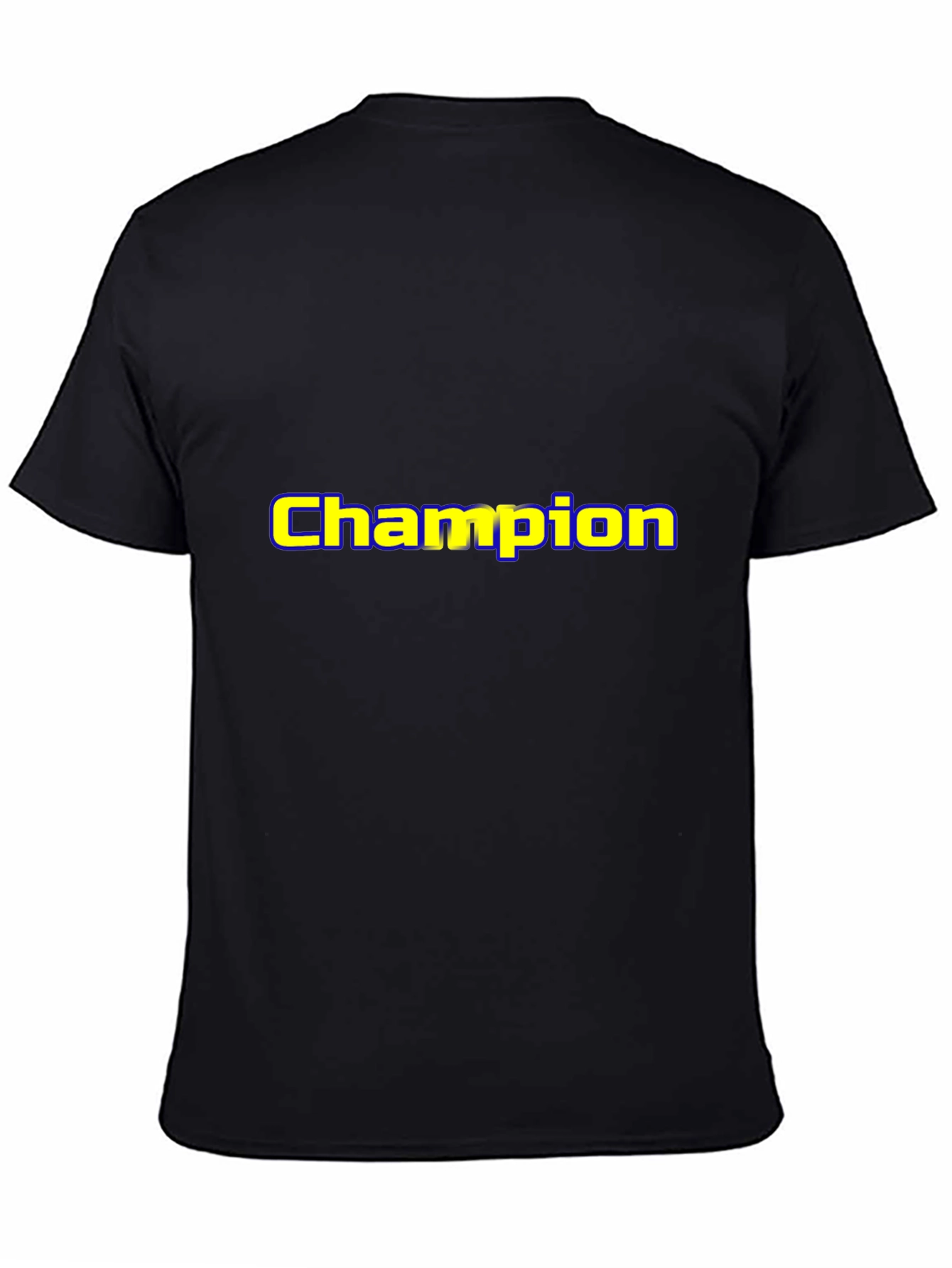 Champion Graphic Tee - Black Cotton Blend