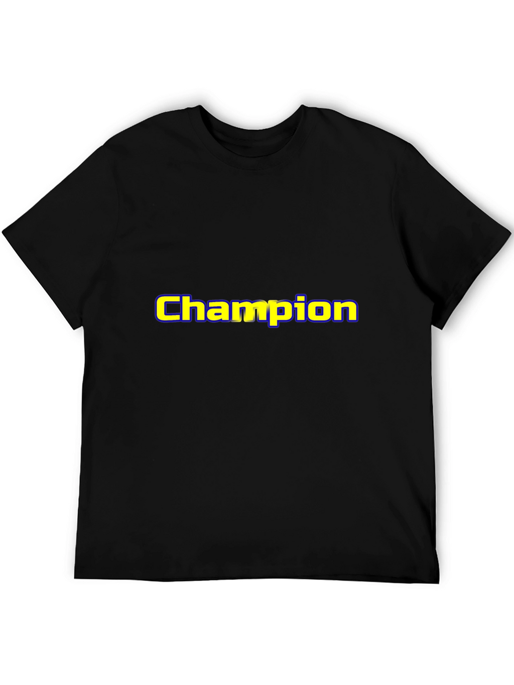 Champion Graphic Tee - Black Cotton Blend