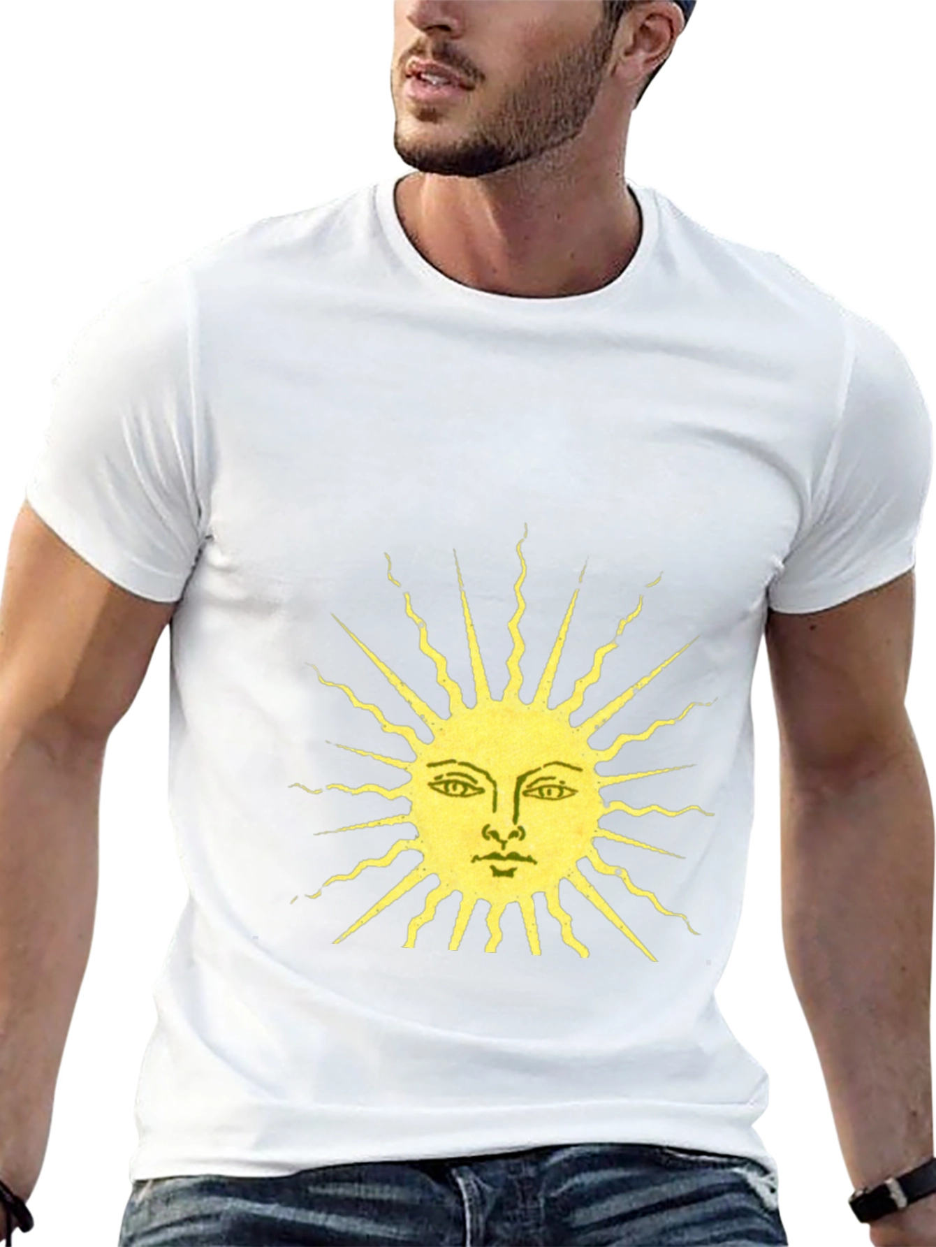 Black Sun Graphic Tee - Stylish Mens Casual Wear