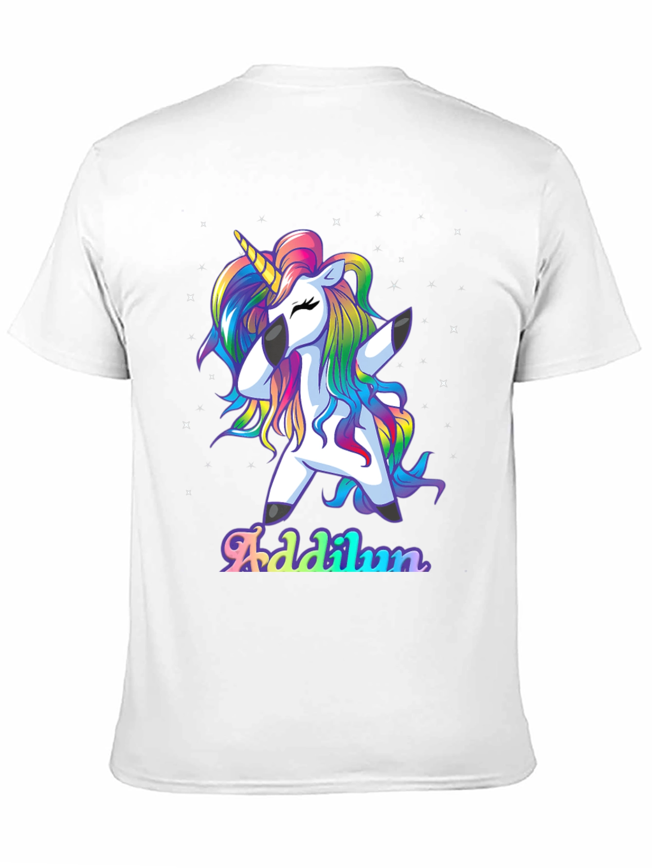 Dabbing Unicorn Rainbow Shirt - Personalized Gift