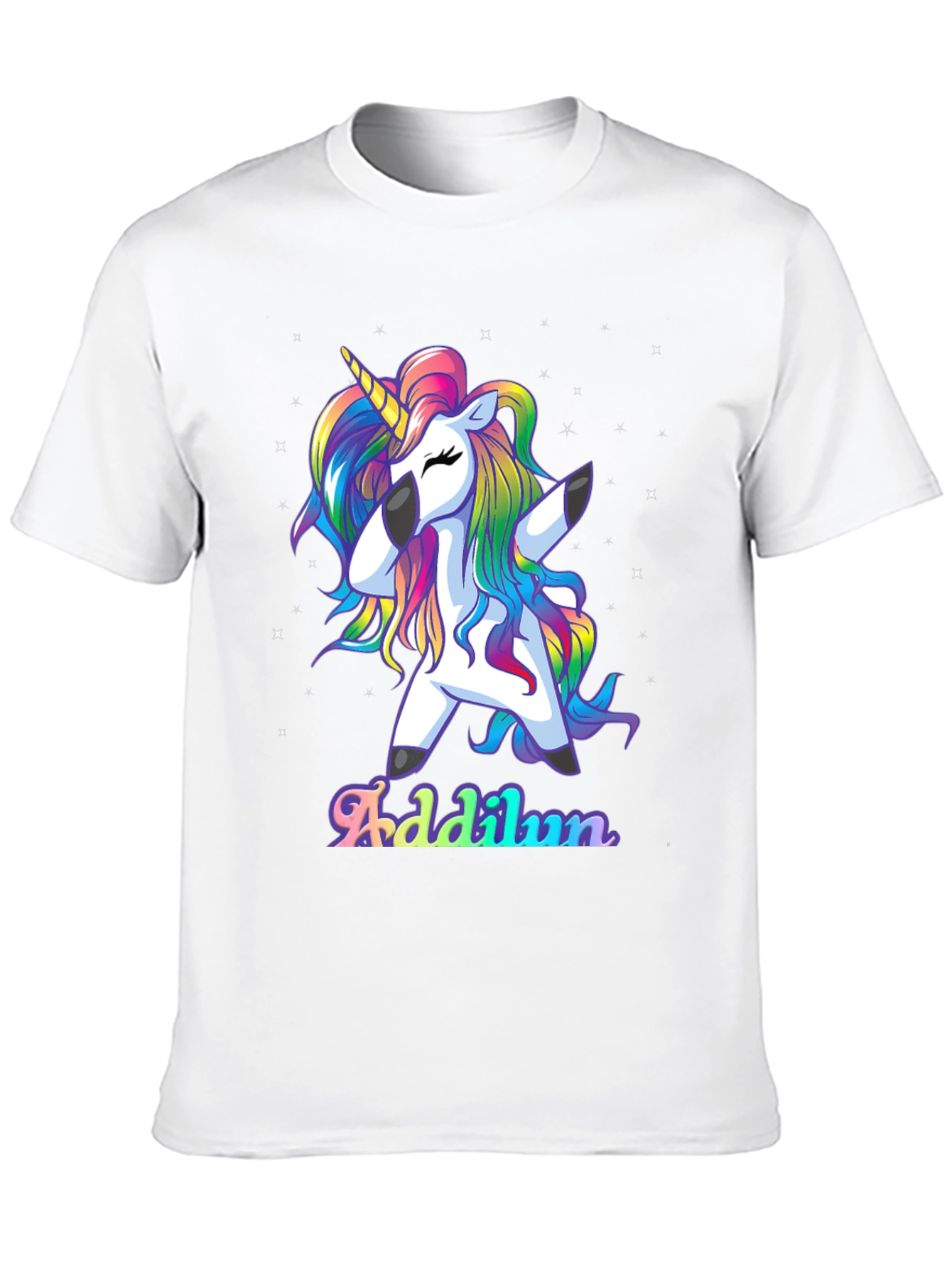 Dabbing Unicorn Rainbow Shirt - Personalized Gift