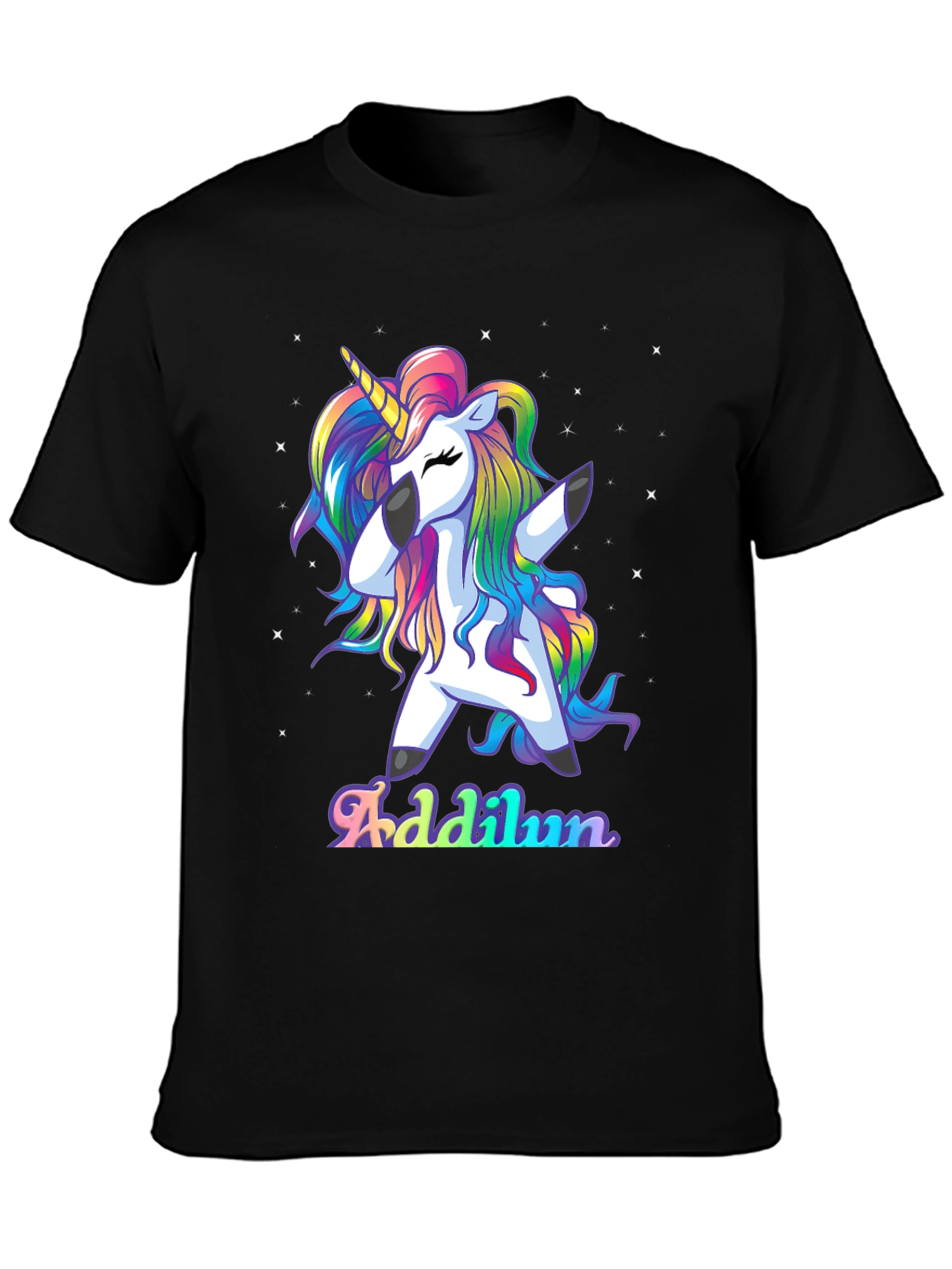 Dabbing Unicorn Rainbow Shirt - Personalized Gift