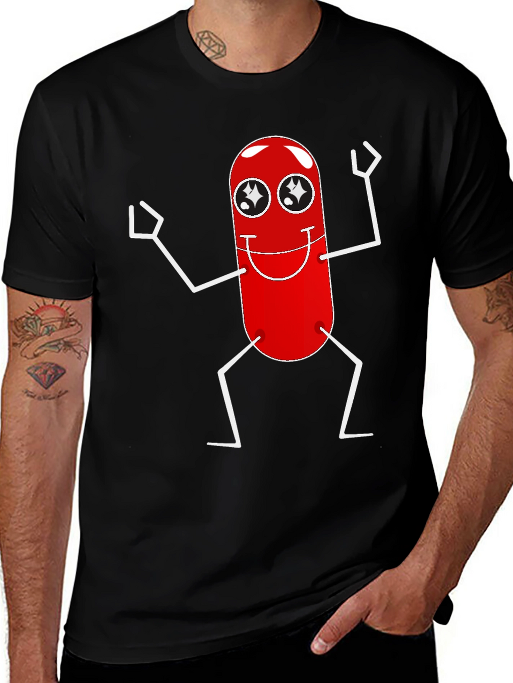 Cartoon Pill T-Shirt