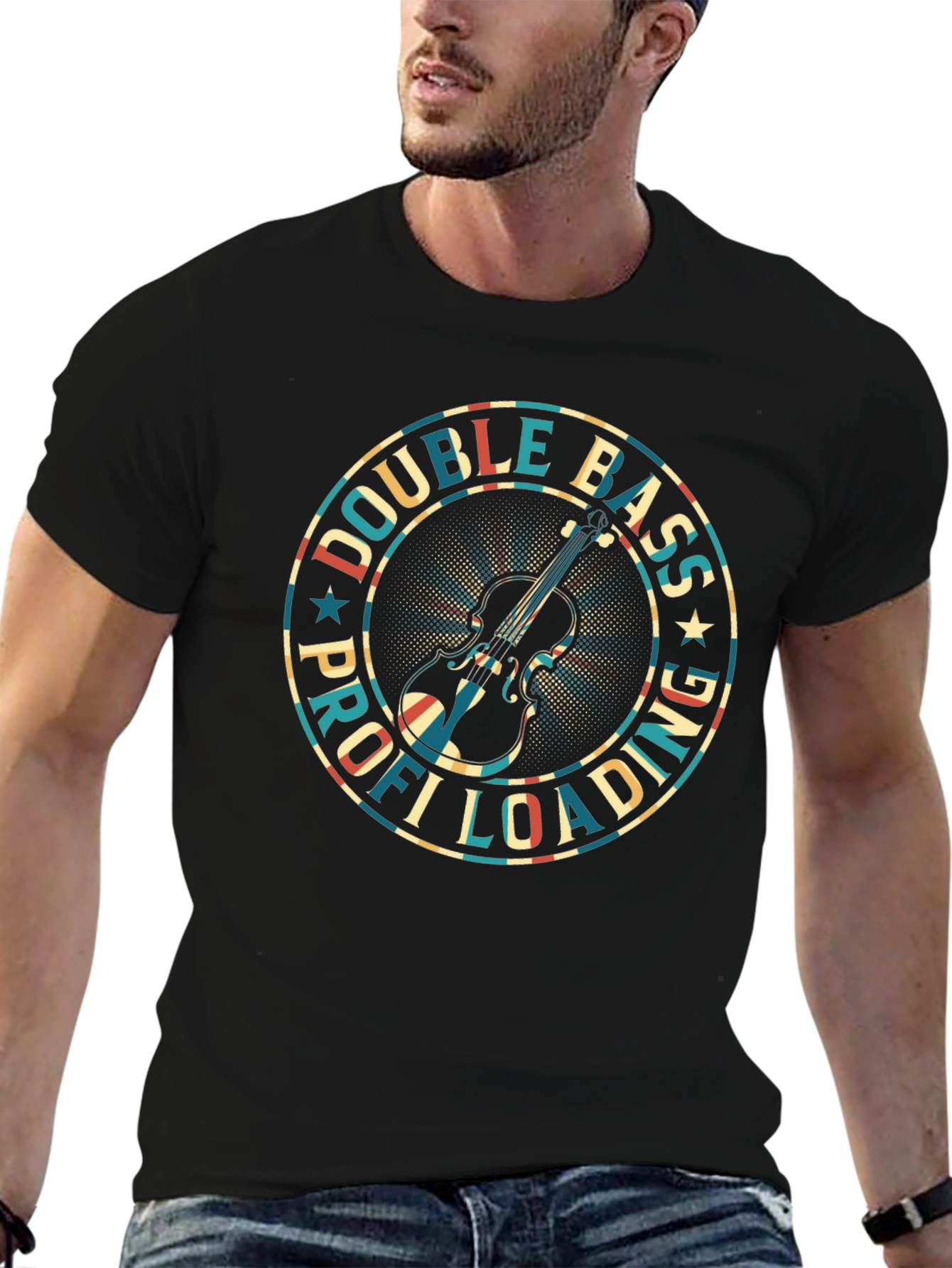 Double Bass Profi Loading T-Shirt - Musician Style