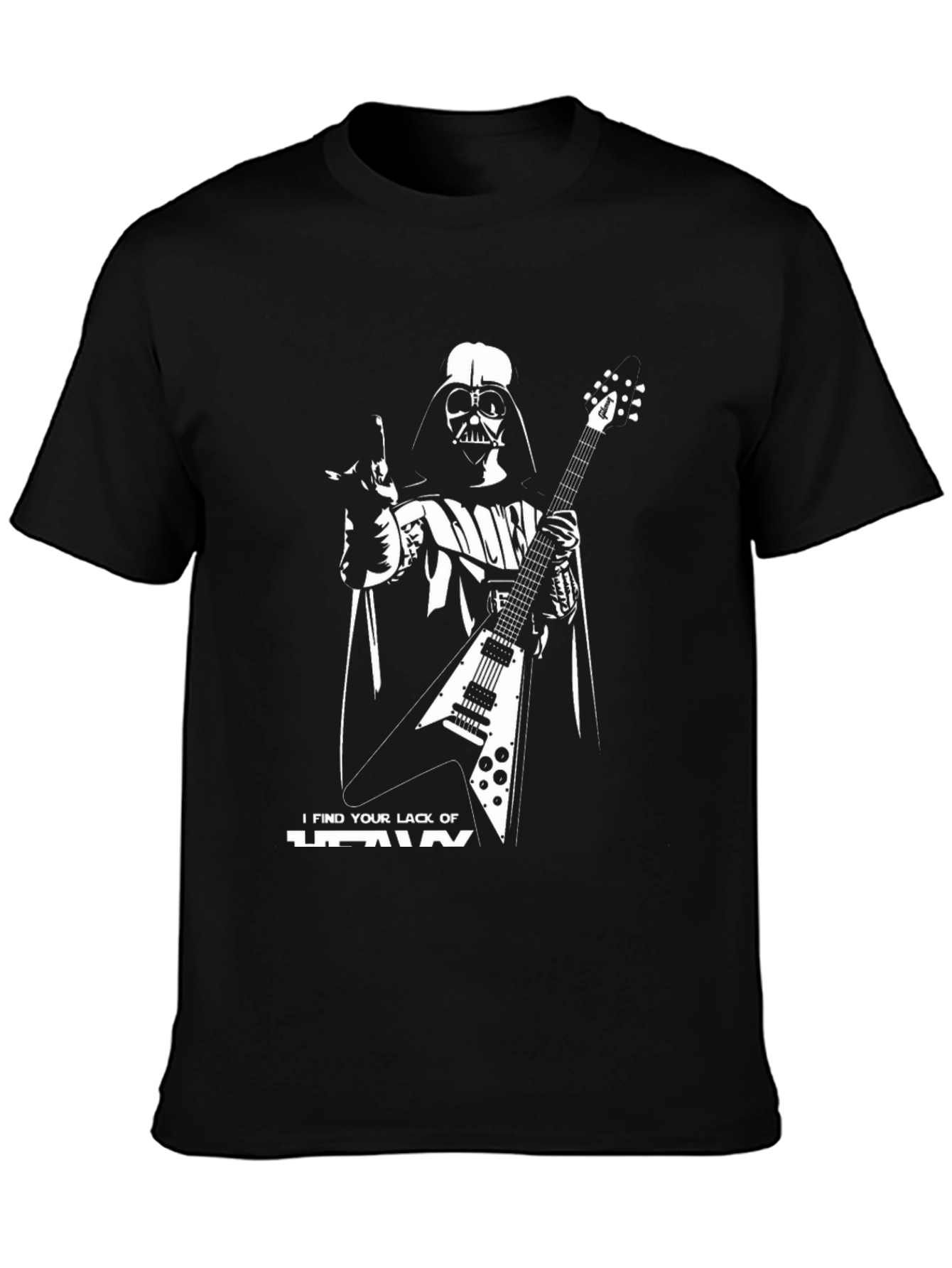 Darth Vader Guitar T-Shirt - I Find Your Lack of Heavy...