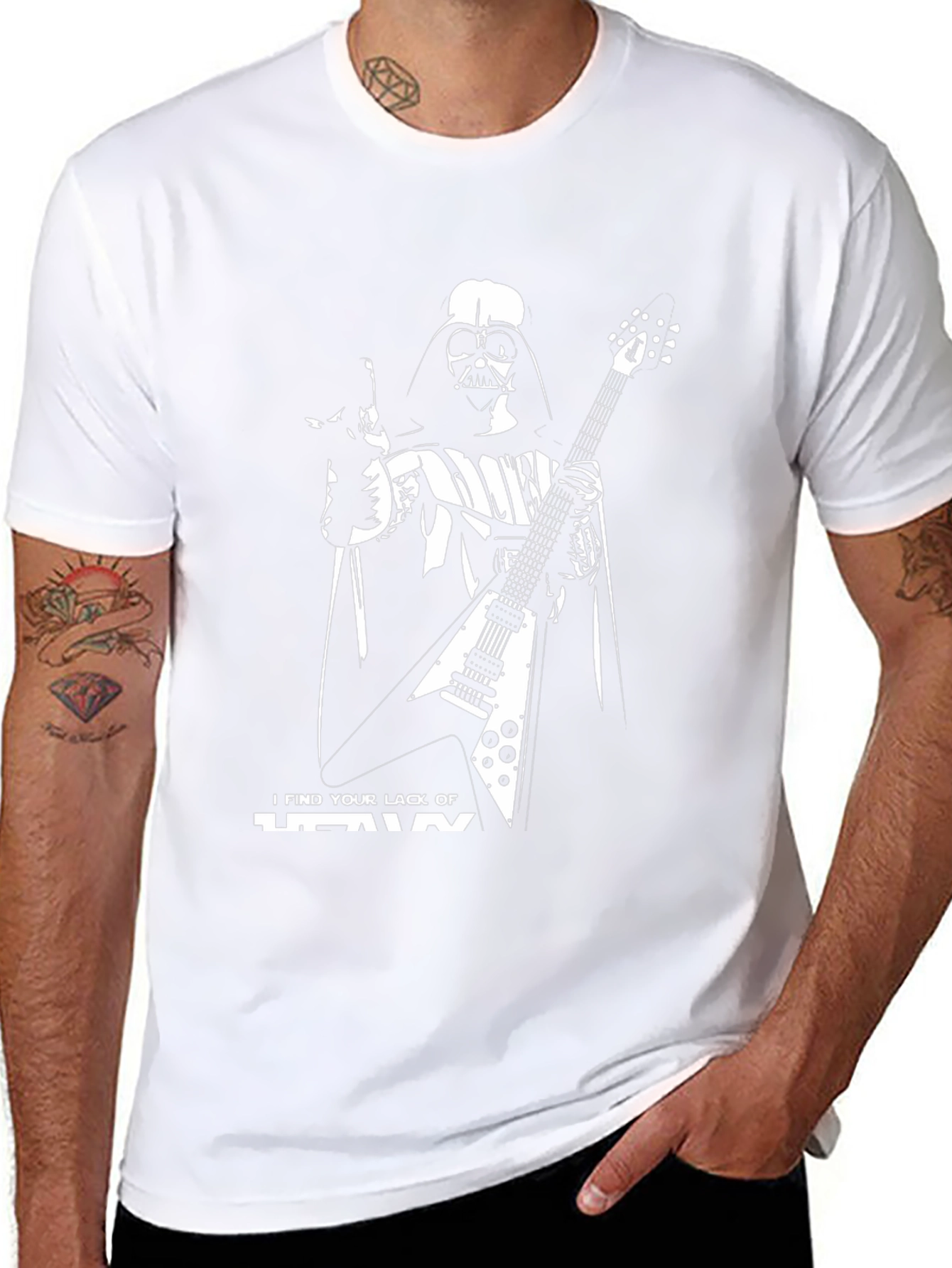 Darth Vader Guitar T-Shirt - I Find Your Lack of Heavy...