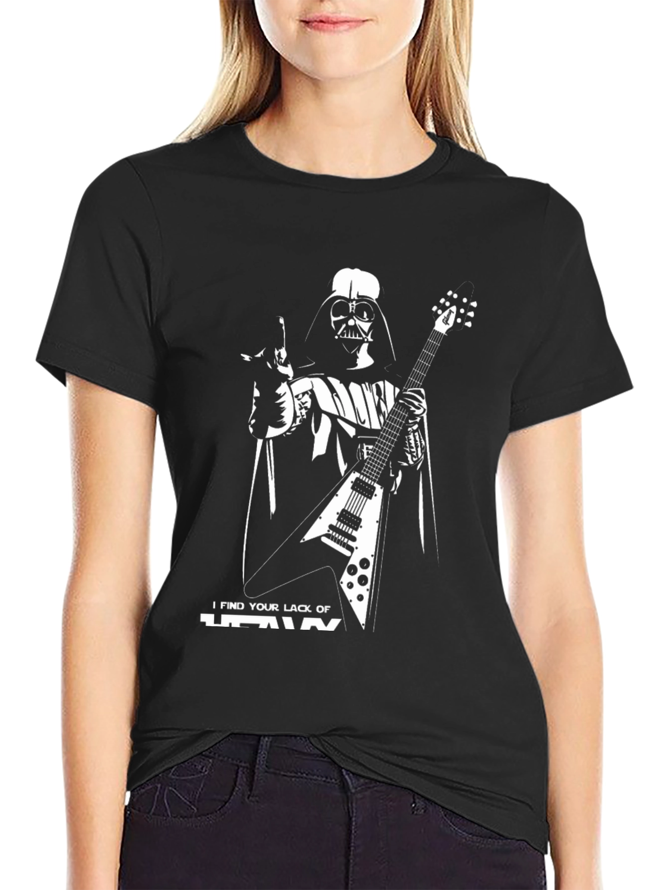Darth Vader Guitar T-Shirt - I Find Your Lack of Heavy...
