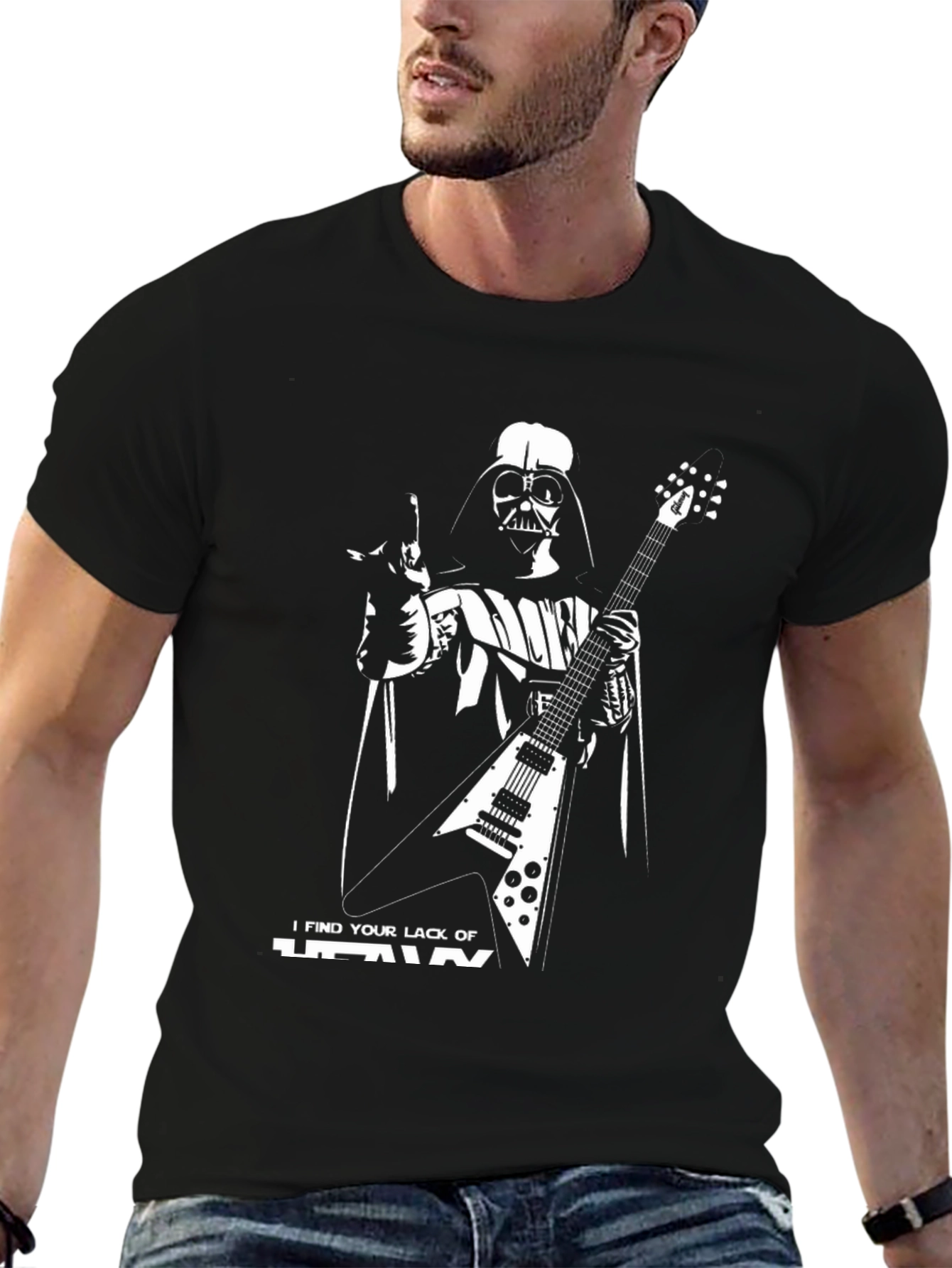 Darth Vader Guitar T-Shirt - I Find Your Lack of Heavy...