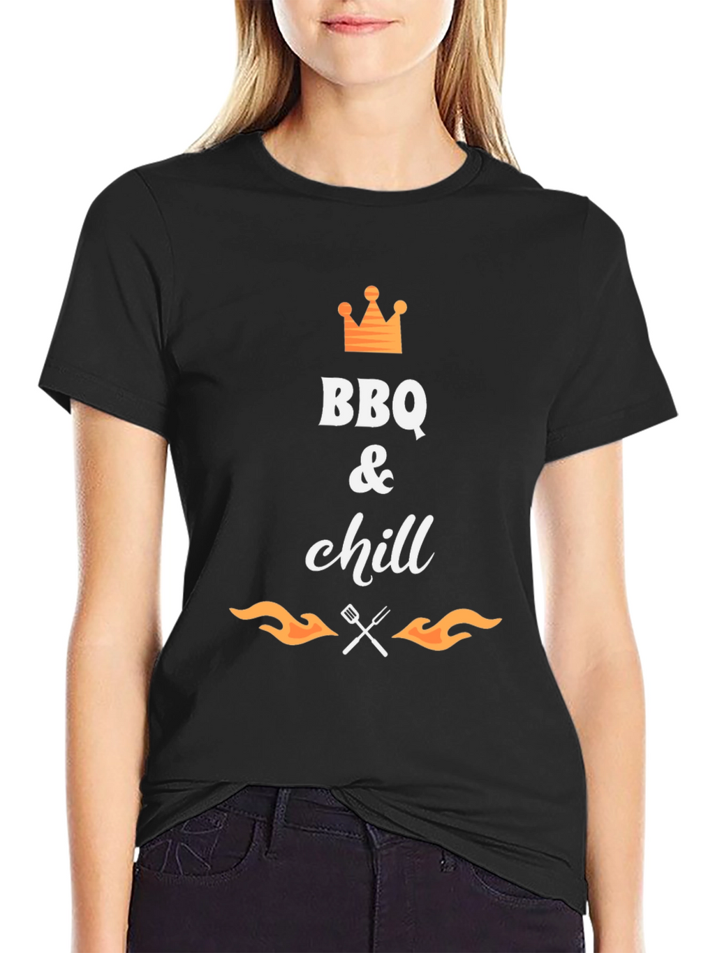 BBQ & Chill Black Graphic Tee