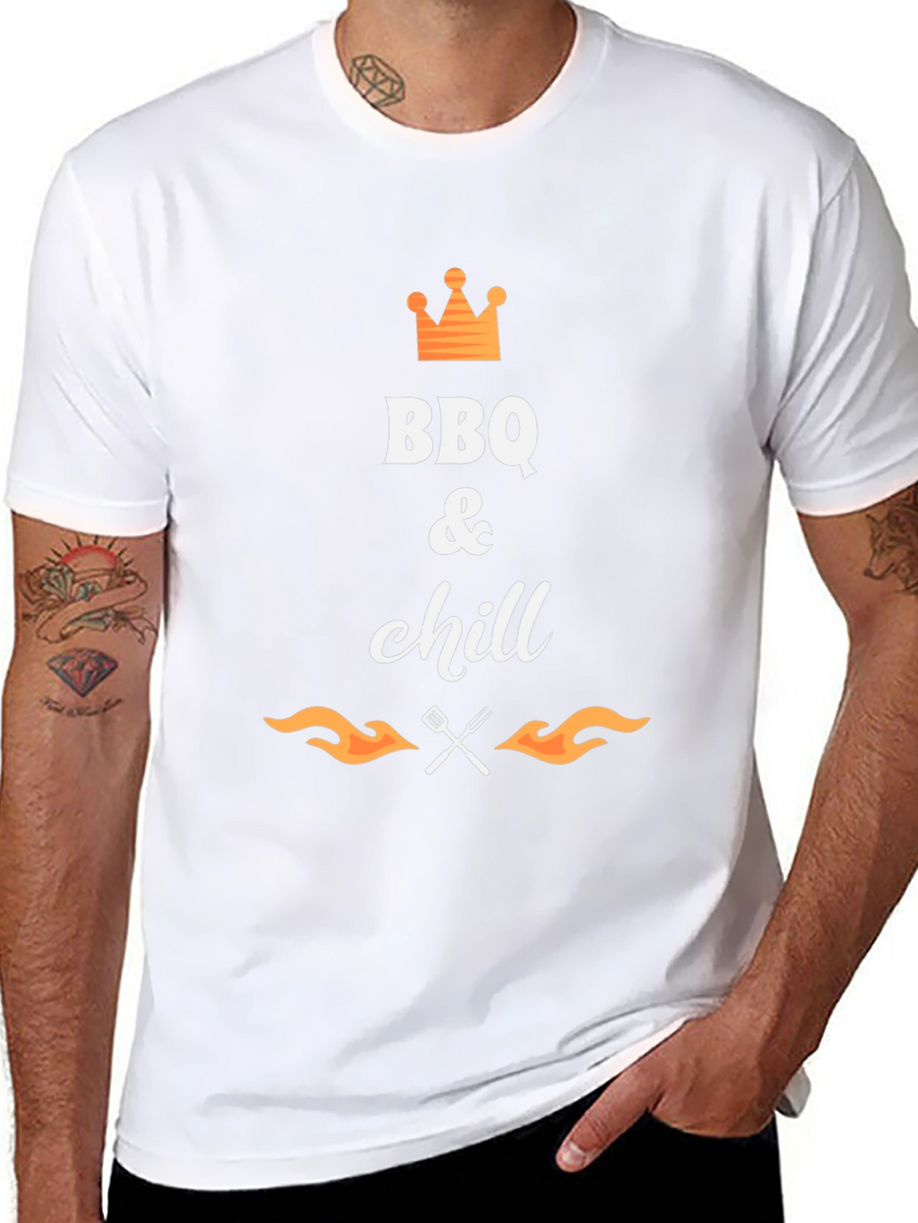 BBQ & Chill Black Graphic Tee