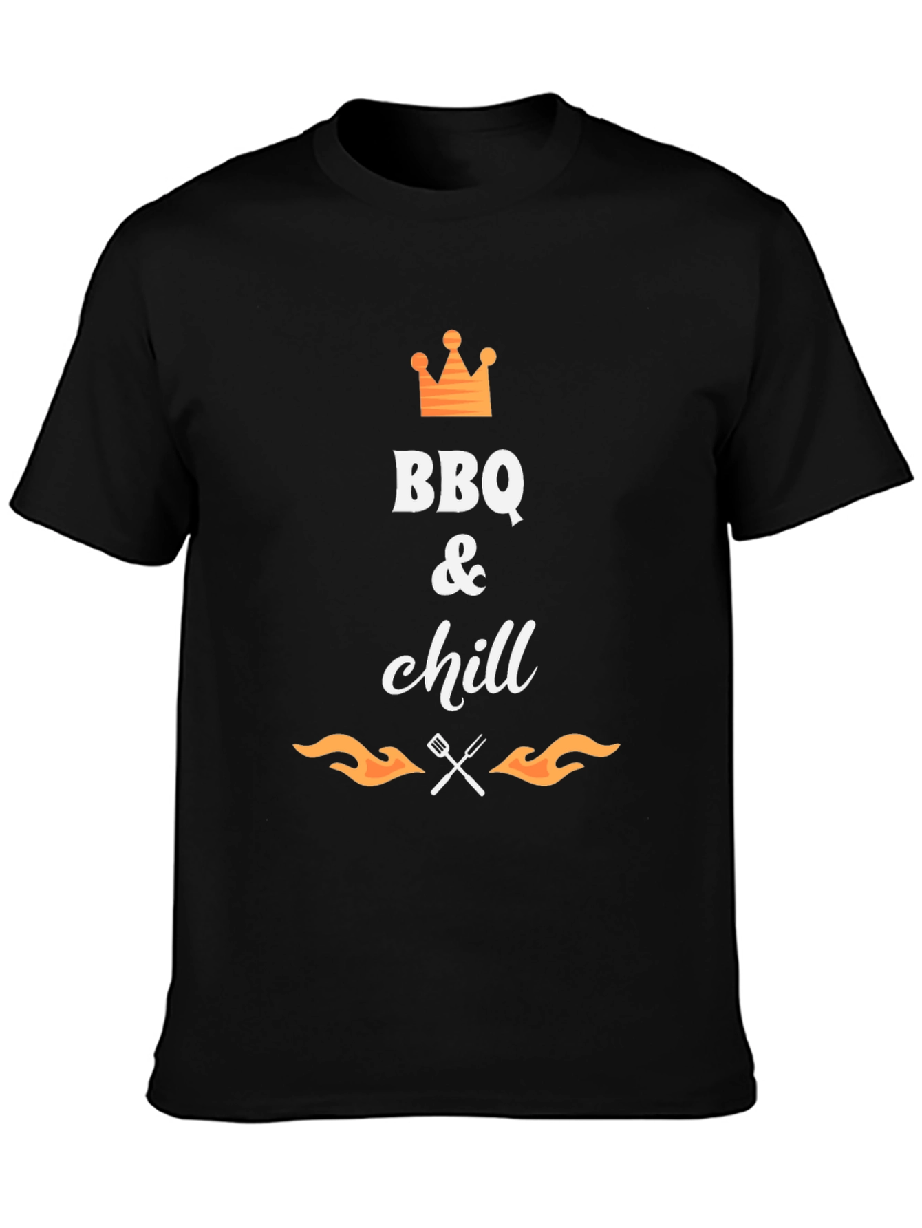 BBQ & Chill Black Graphic Tee