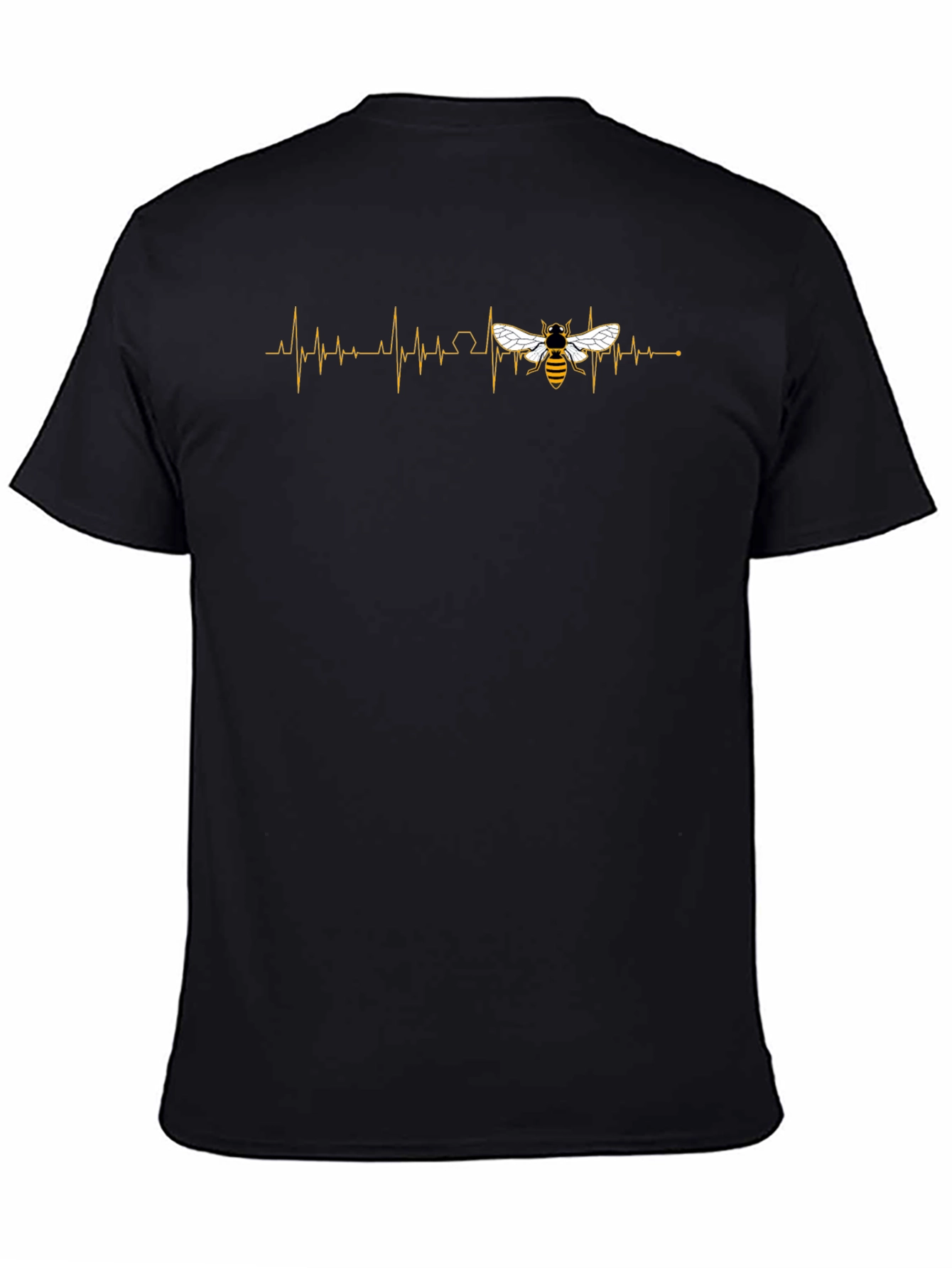Bee Heartbeat Graphic Tee - Stylish Comfort