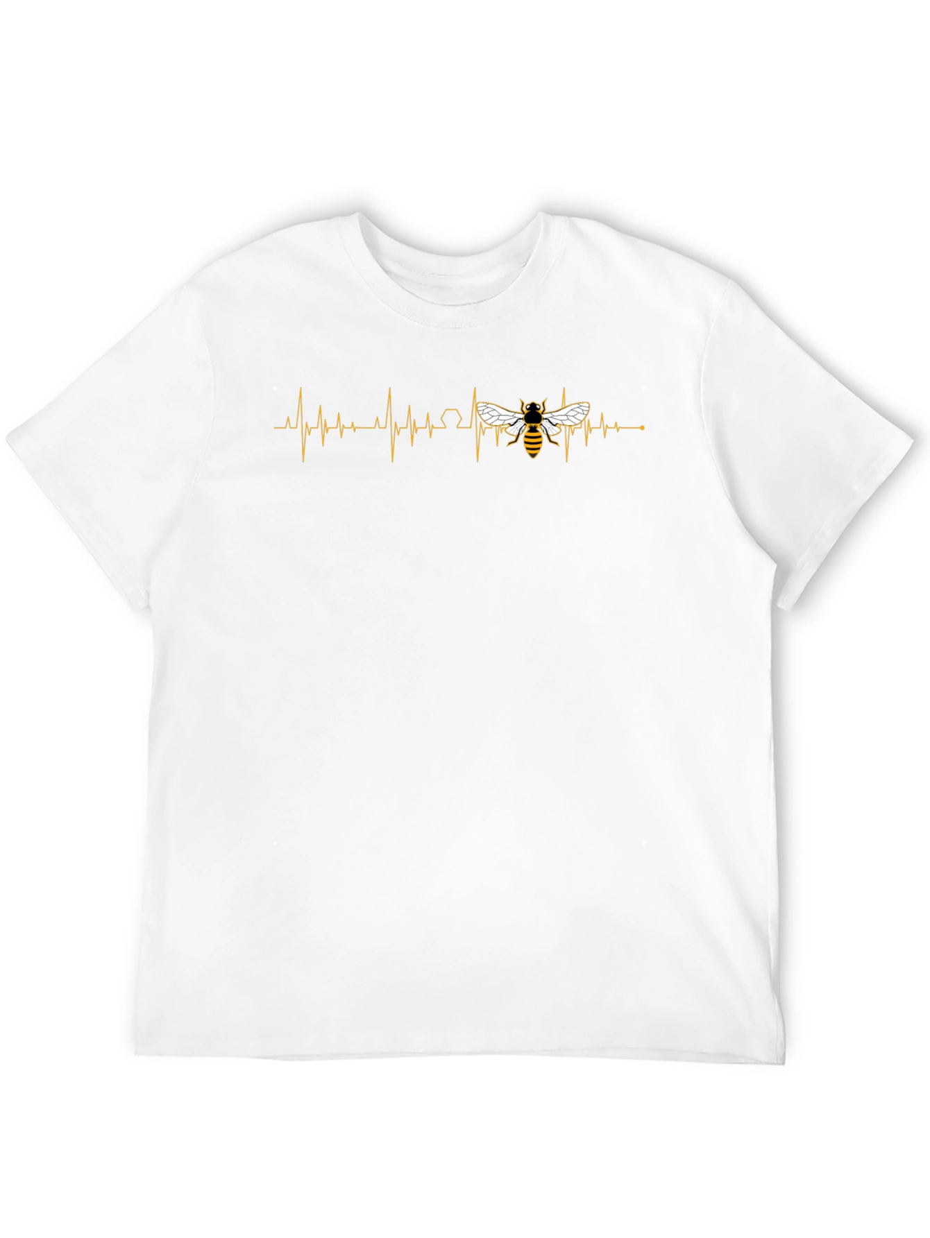 Bee Heartbeat Graphic Tee - Stylish Comfort