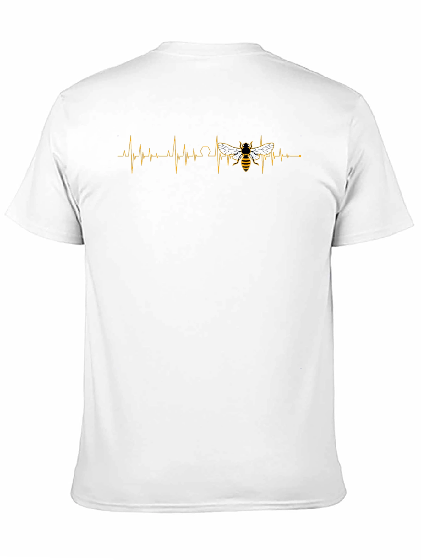 Bee Heartbeat Graphic Tee - Stylish Comfort