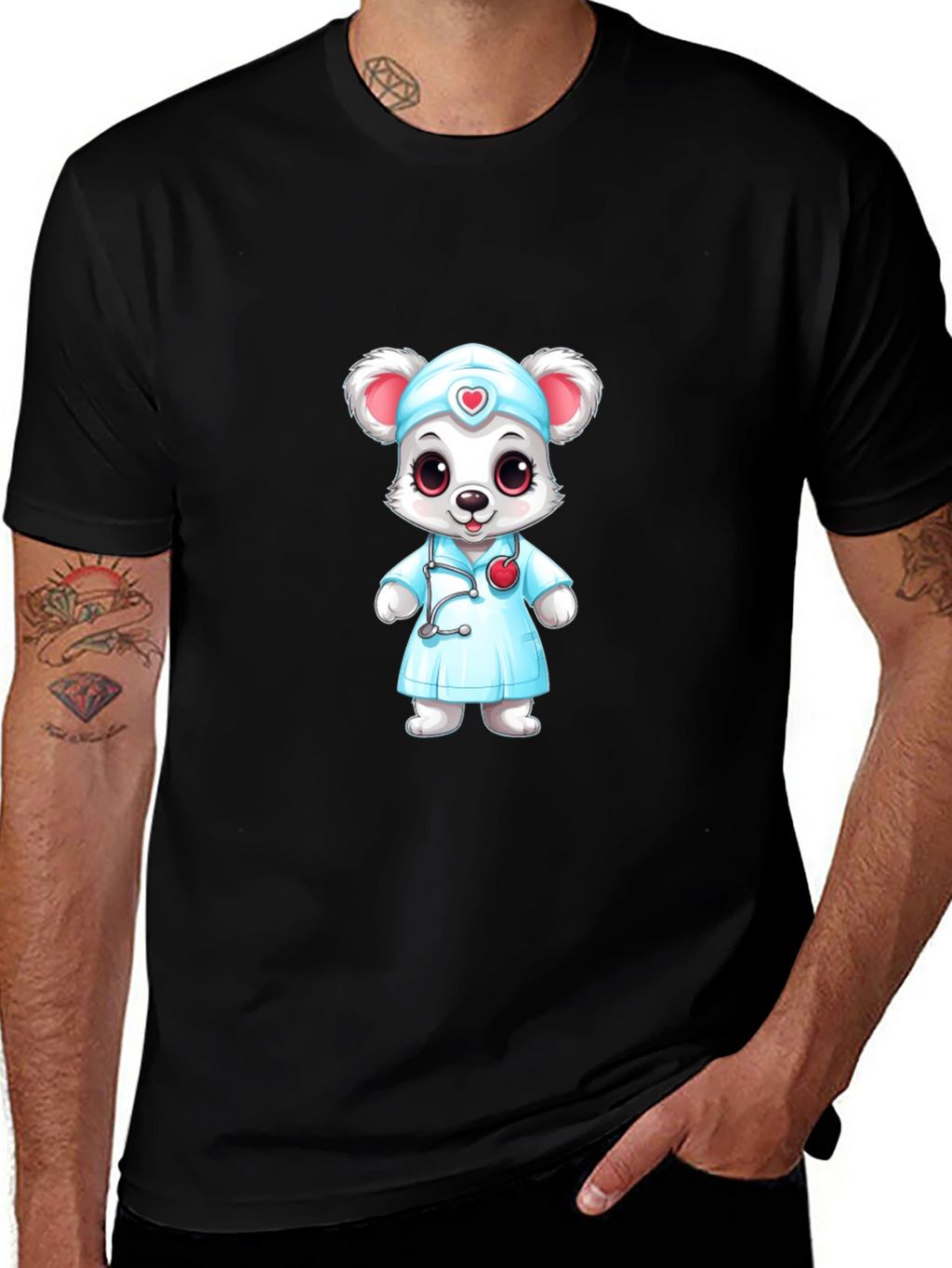 Cartoon Nurse Mouse T-Shirt