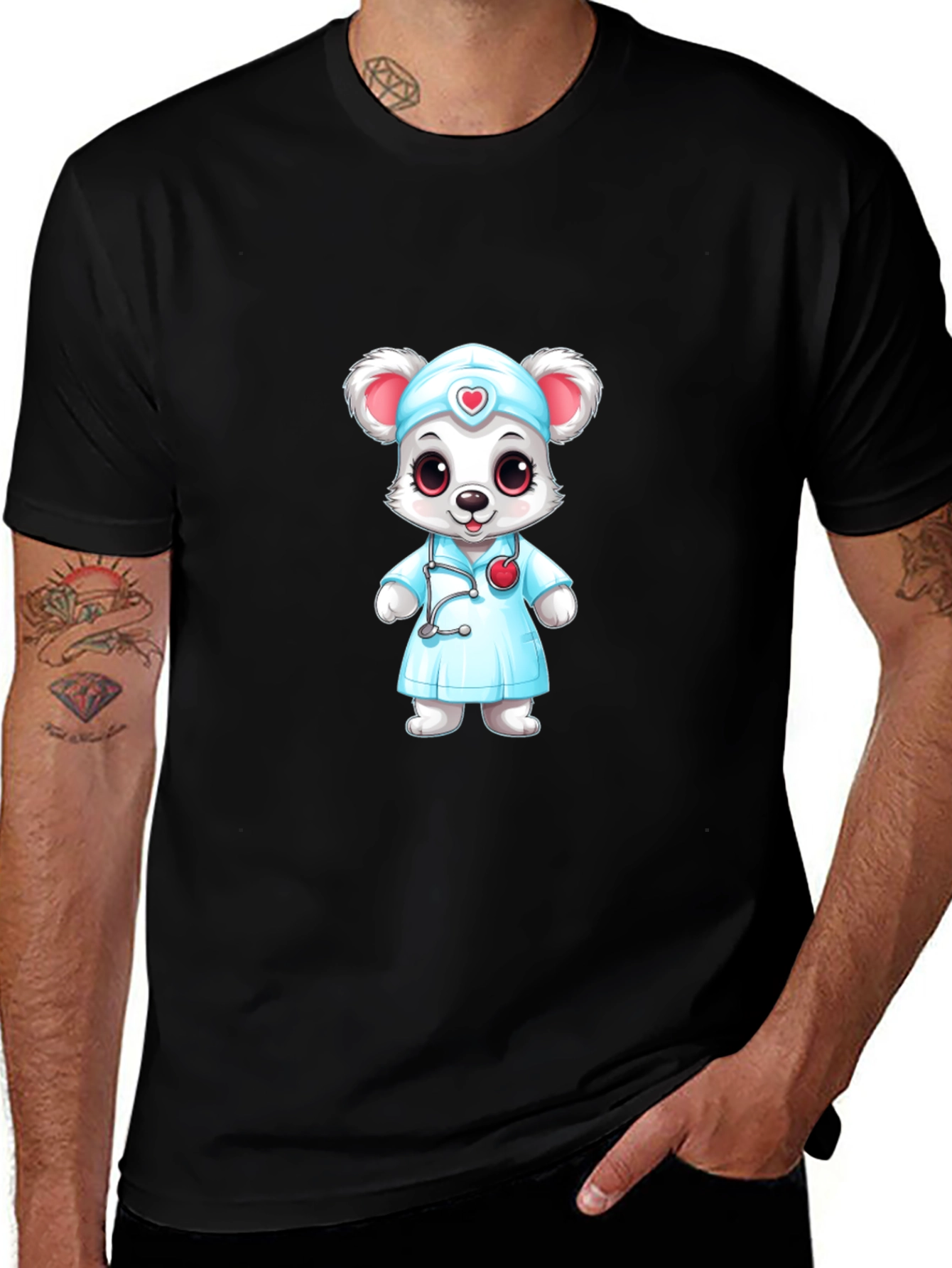 Cartoon Nurse Mouse T-Shirt
