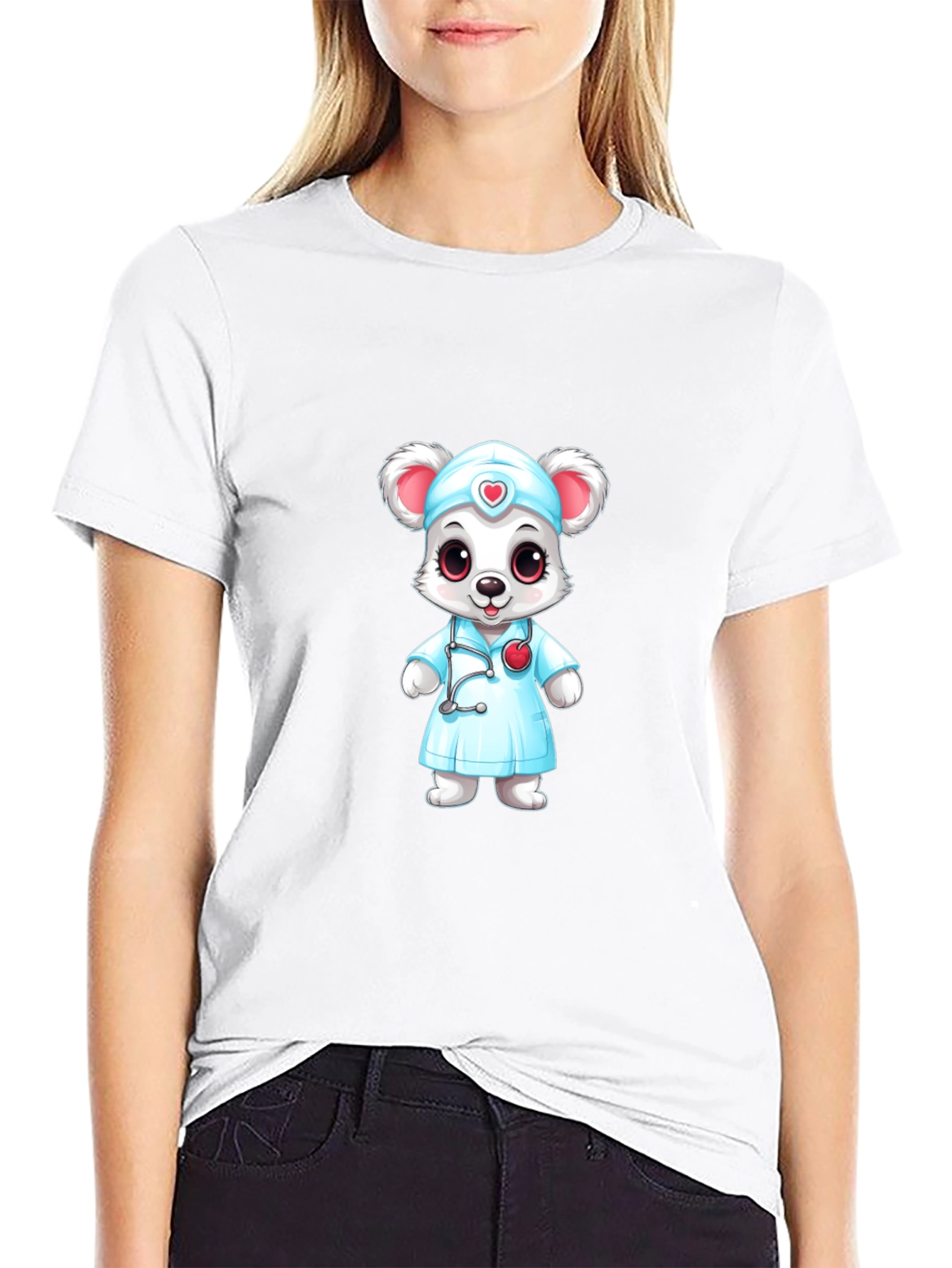 Cartoon Nurse Mouse T-Shirt