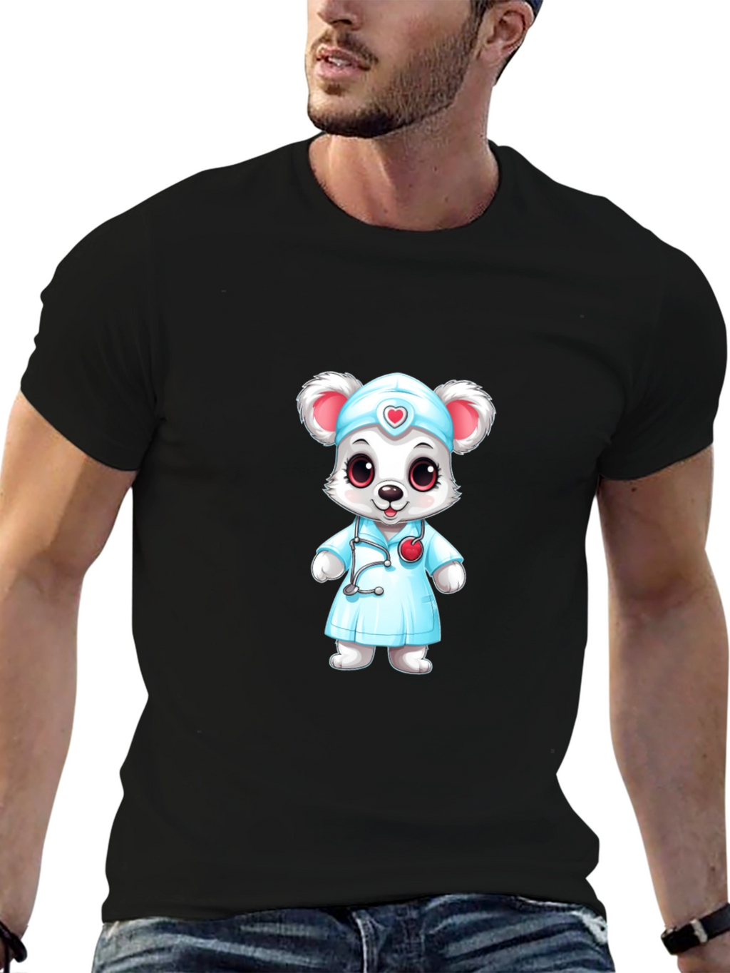 Cartoon Nurse Mouse T-Shirt