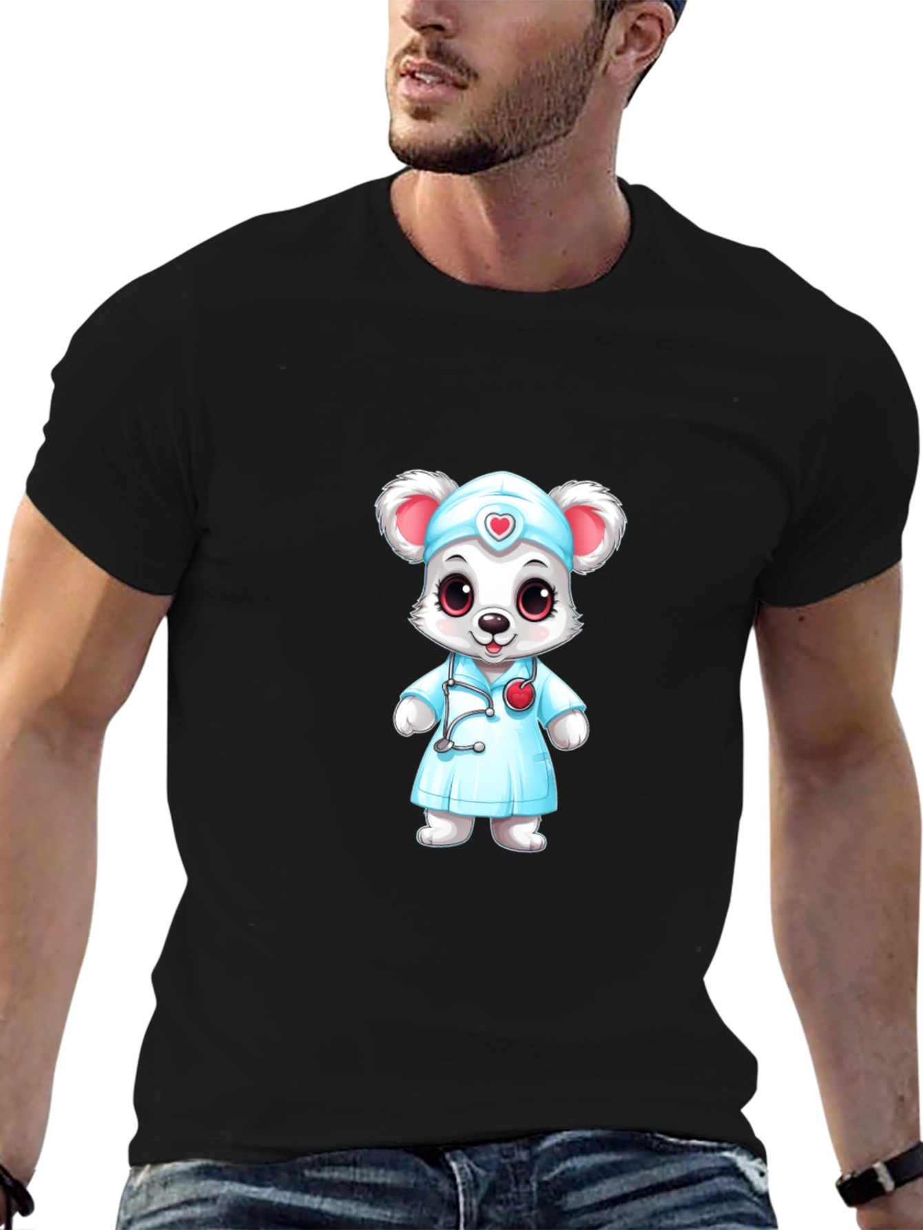 Cartoon Nurse Mouse T-Shirt