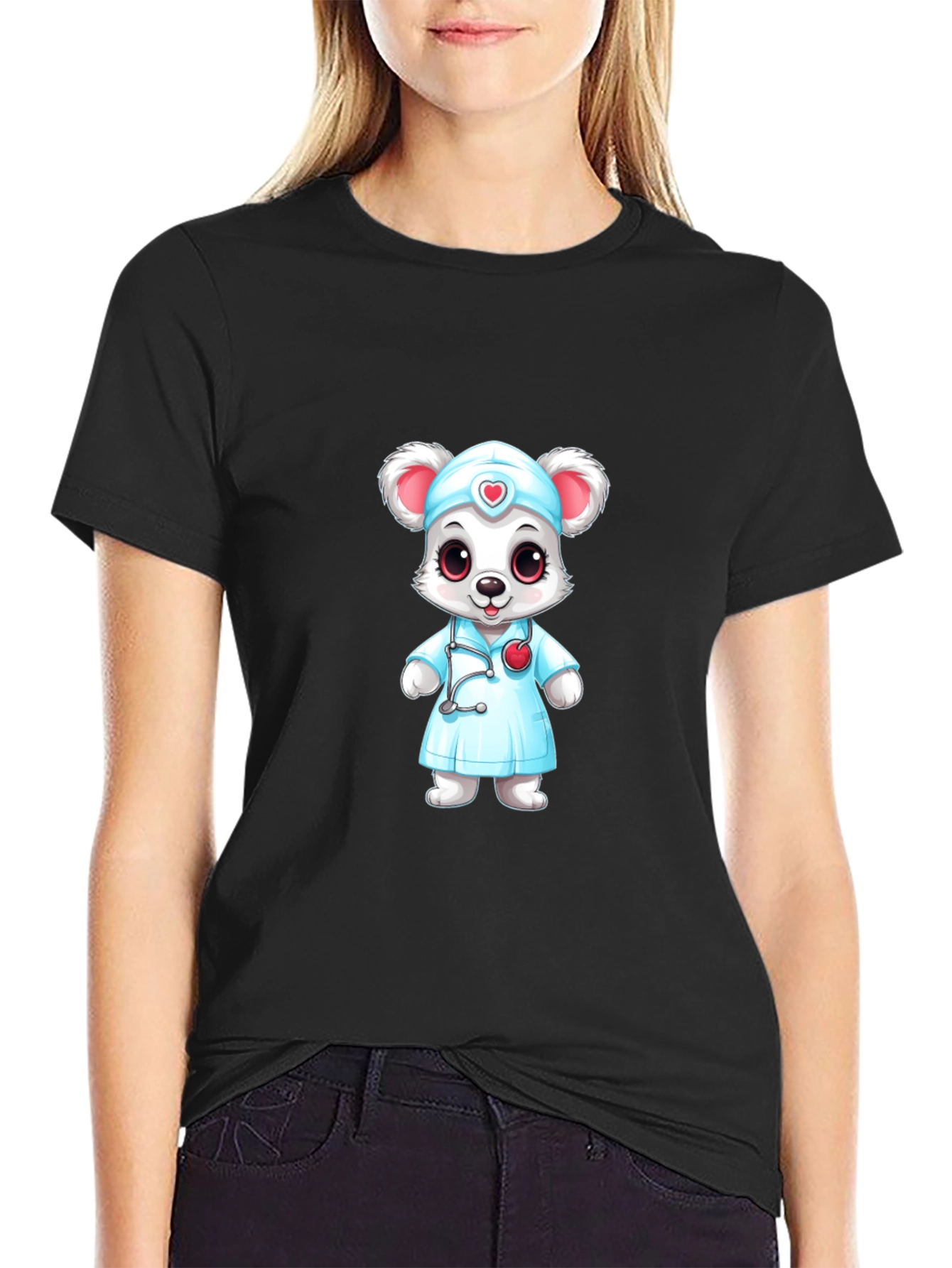 Cartoon Nurse Mouse T-Shirt