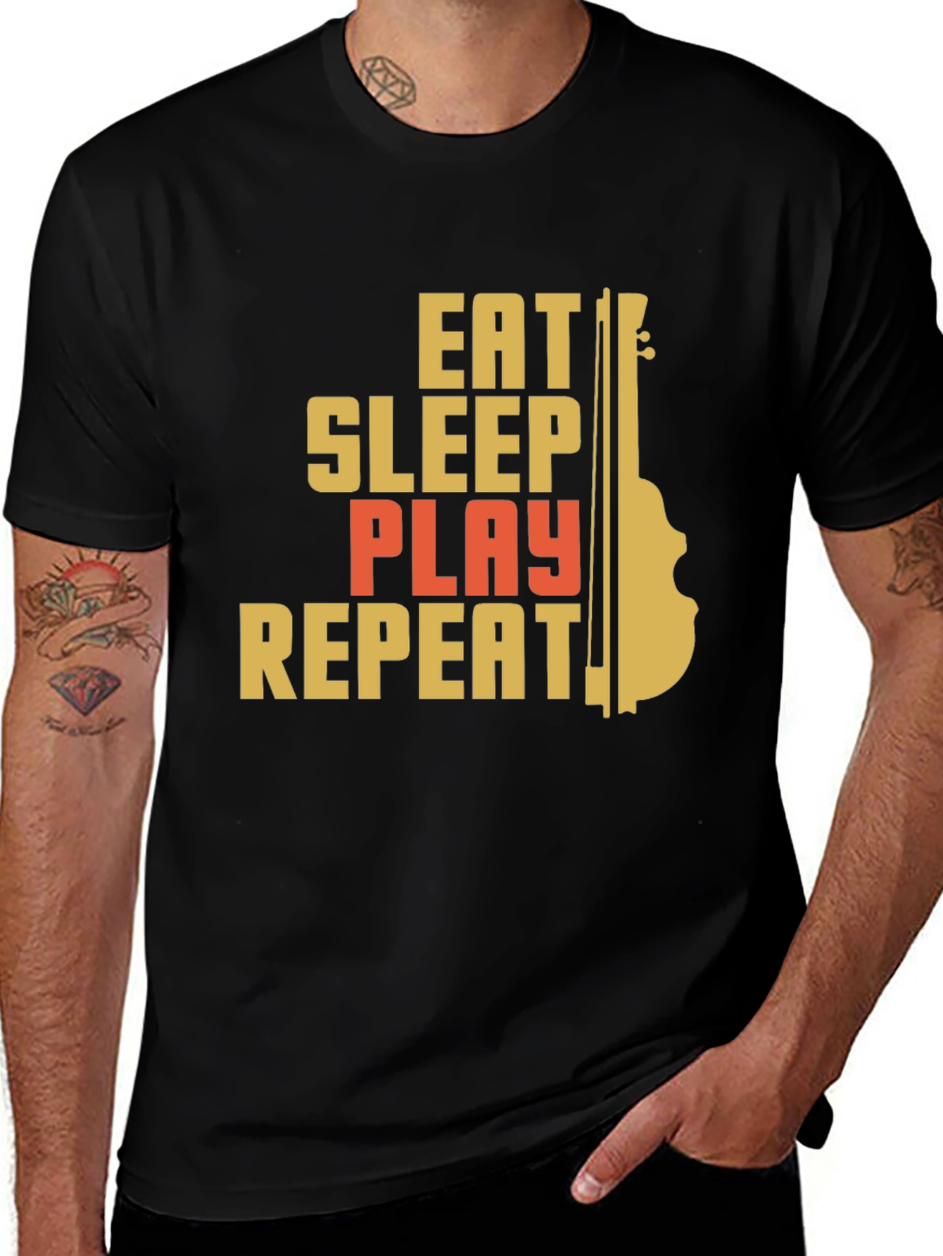 Eat Sleep Play Repeat Graphic Tee
