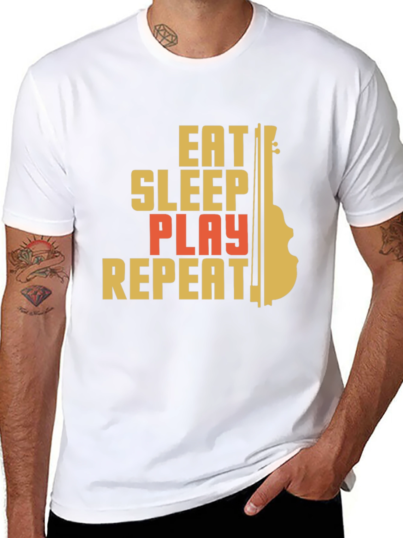 Eat Sleep Play Repeat Graphic Tee