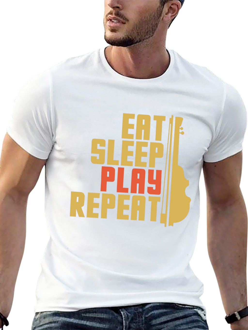 Eat Sleep Play Repeat Graphic Tee