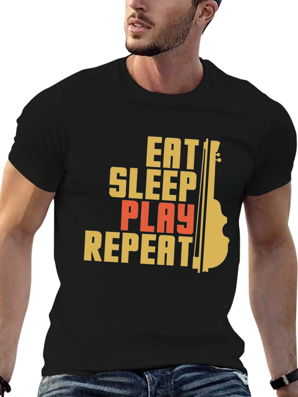 Eat Sleep Play Repeat Graphic Tee
