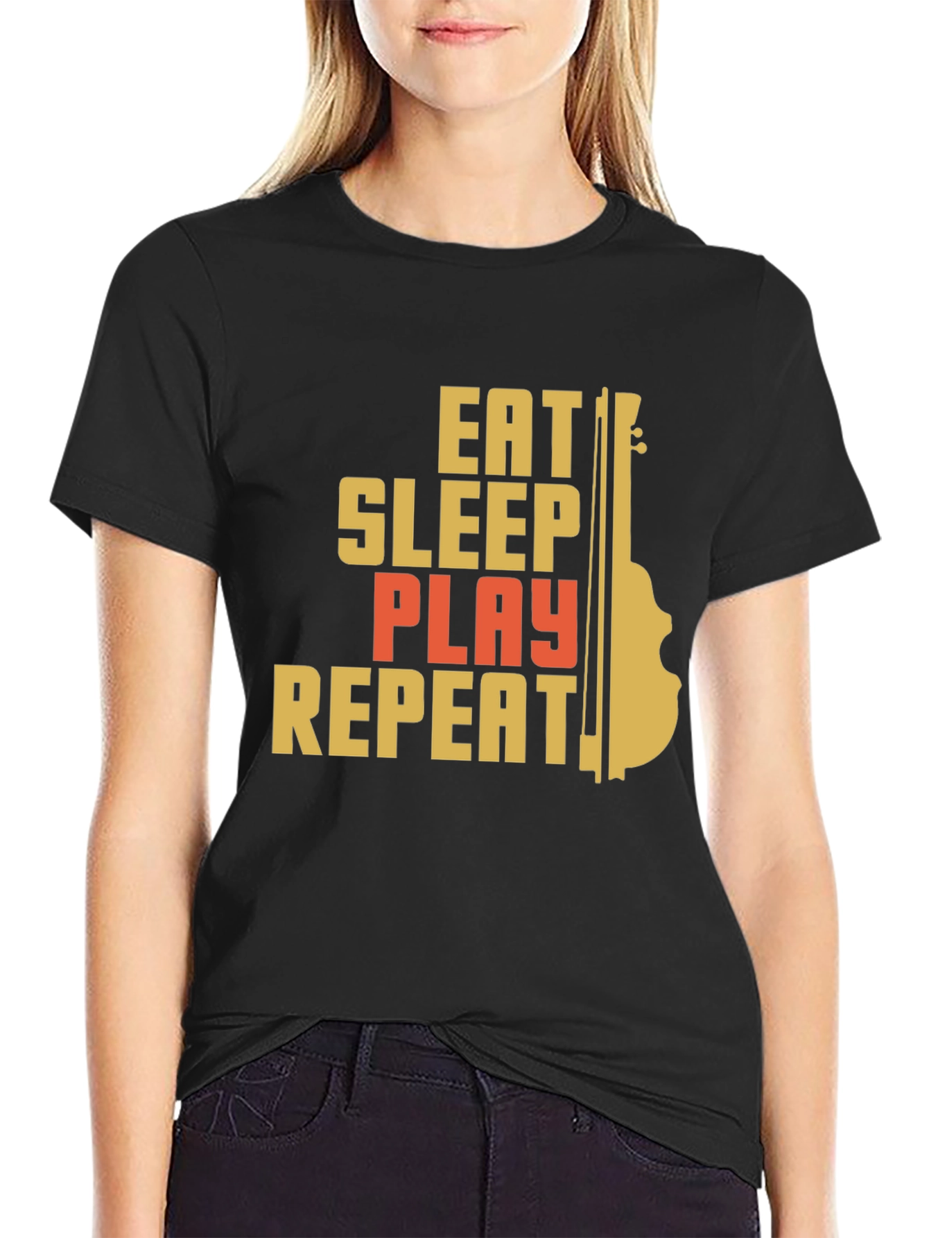 Eat Sleep Play Repeat Graphic Tee