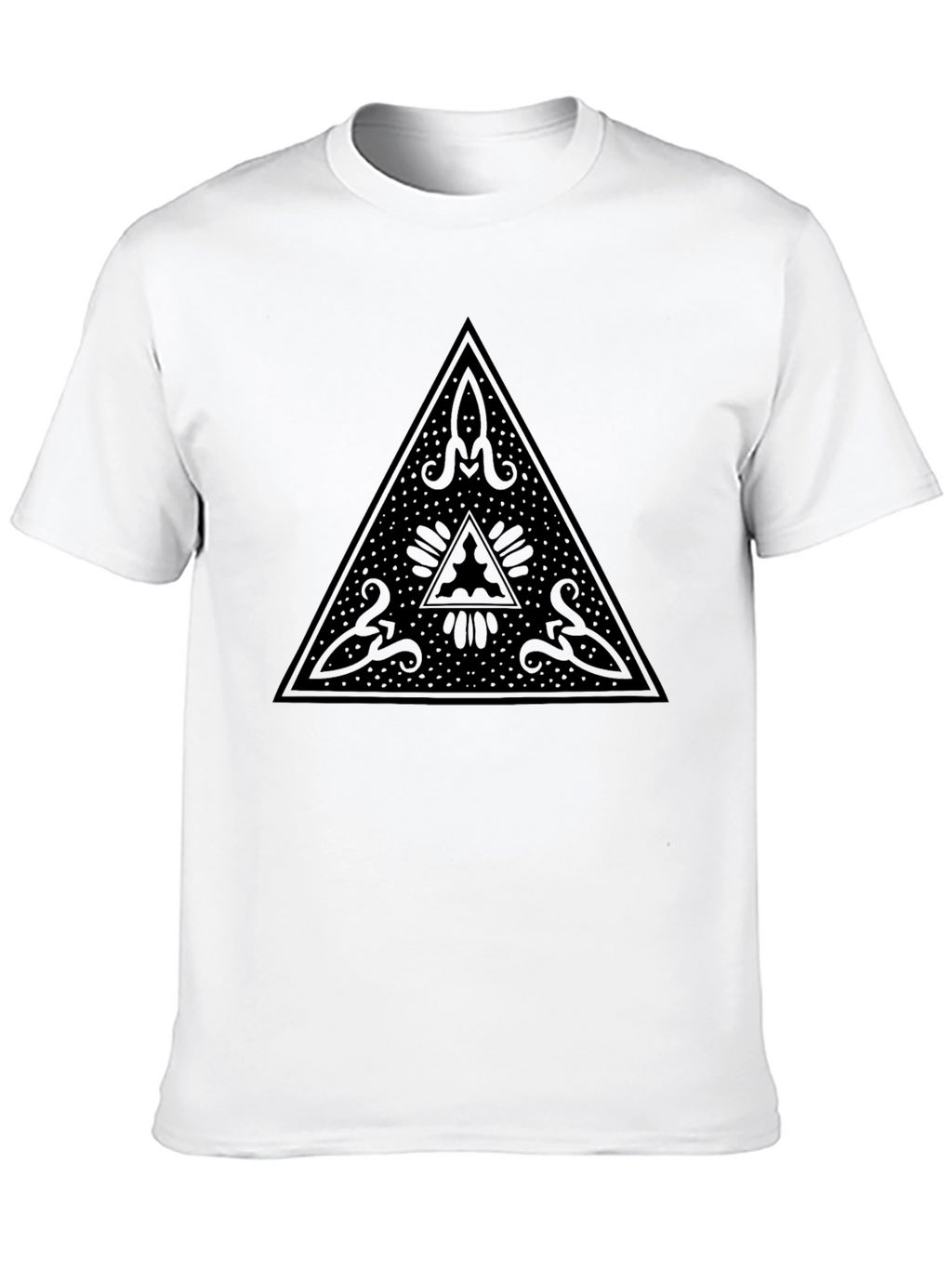Mystic Triangle Black Graphic Tee