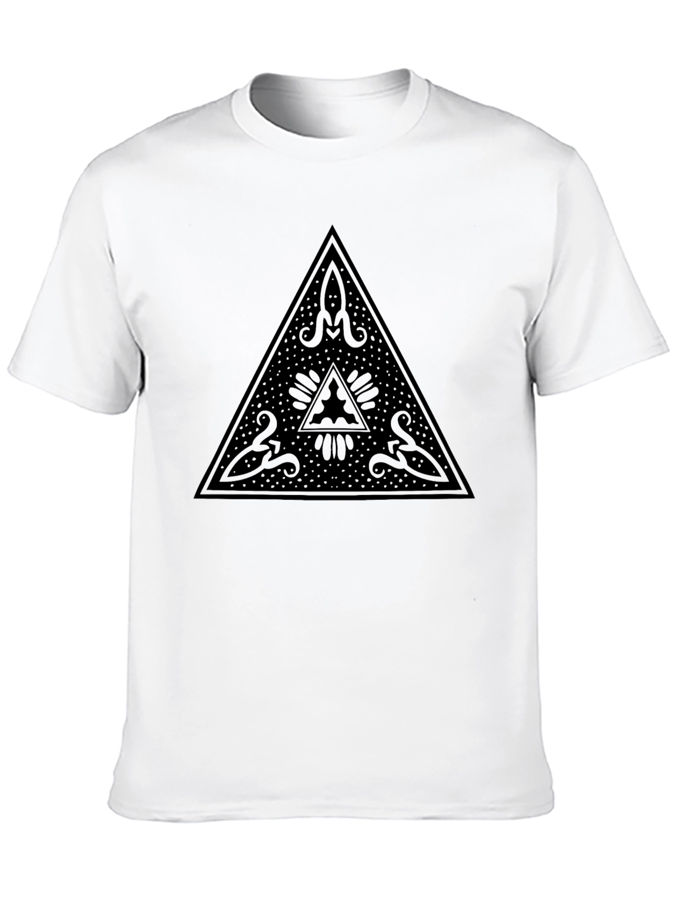 Mystic Triangle Black Graphic Tee