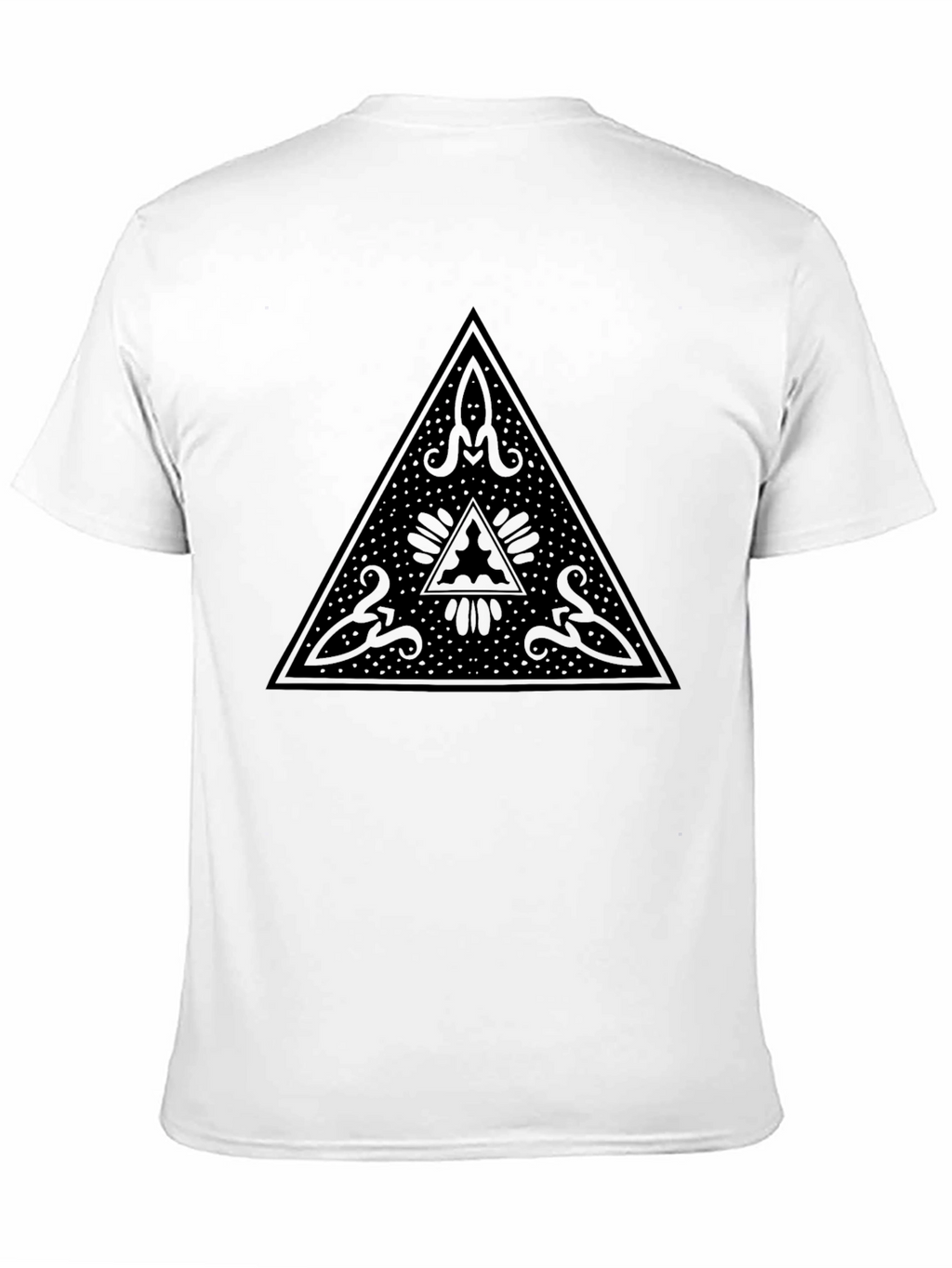 Mystic Triangle Black Graphic Tee