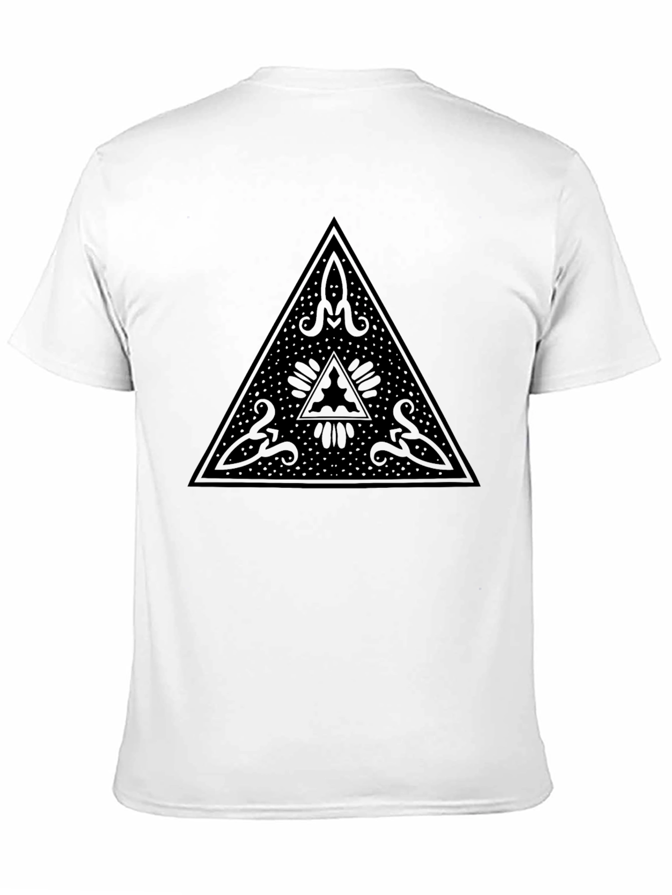 Mystic Triangle Black Graphic Tee