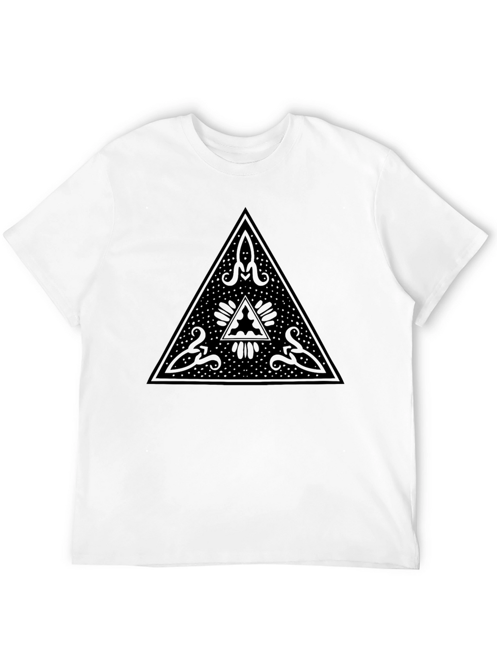 Mystic Triangle Black Graphic Tee
