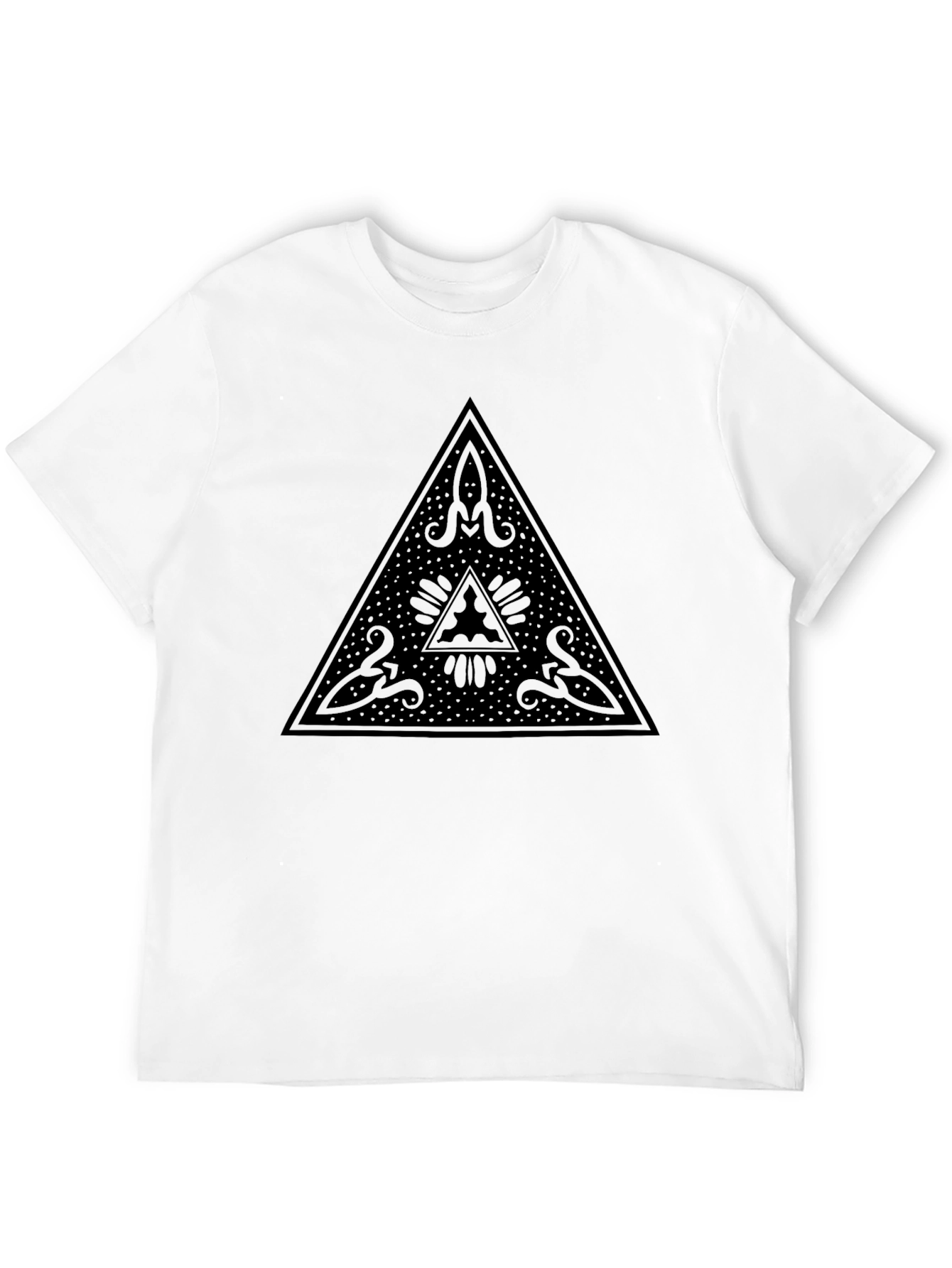 Mystic Triangle Black Graphic Tee