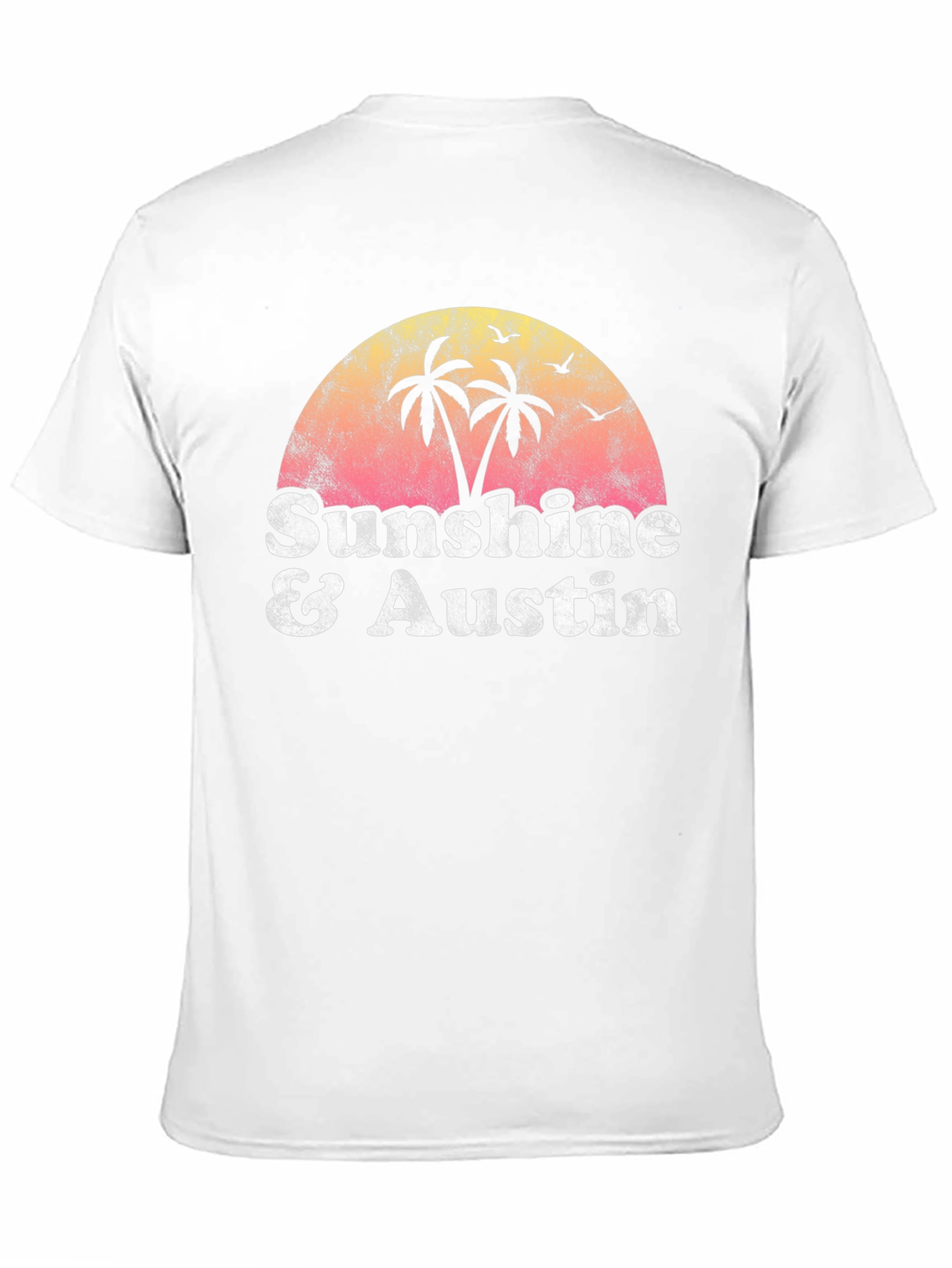 Sunshine & Austin Graphic Tee - Retro Style