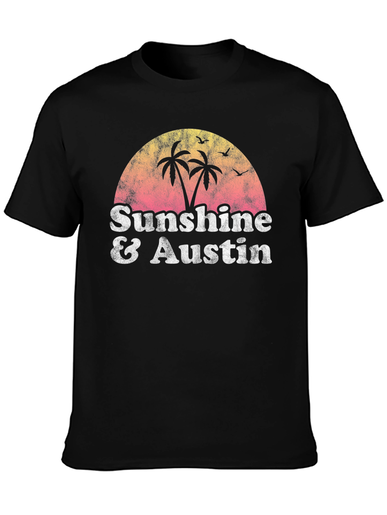 Sunshine & Austin Graphic Tee - Retro Style