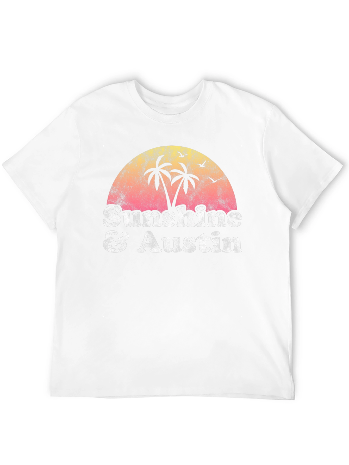 Sunshine & Austin Graphic Tee - Retro Style