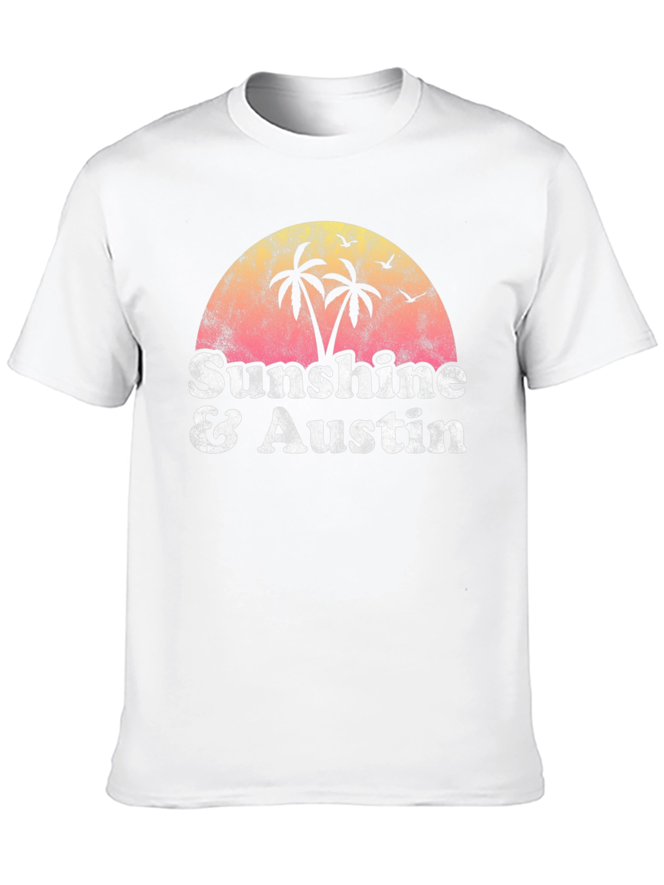 Sunshine & Austin Graphic Tee - Retro Style