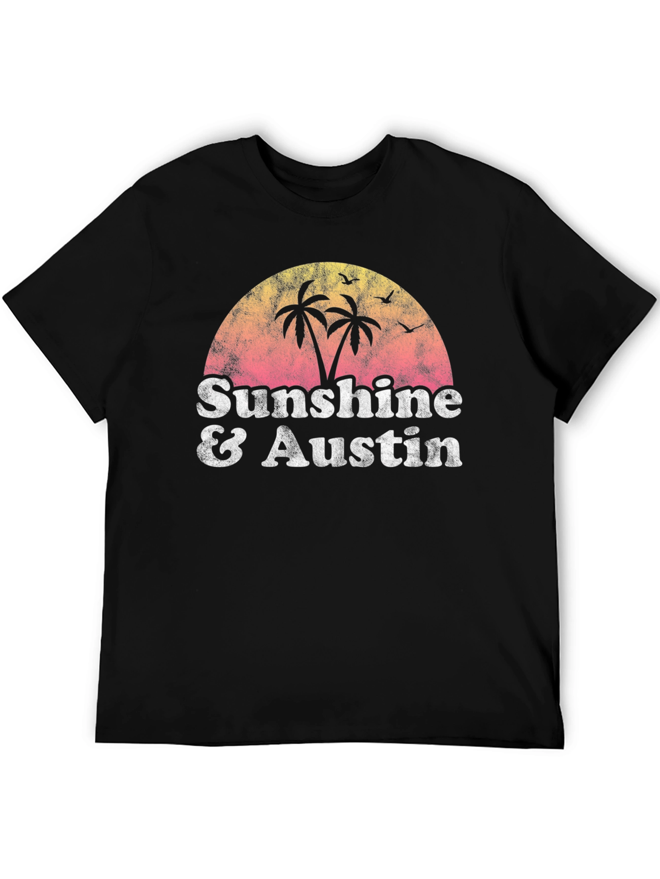 Sunshine & Austin Graphic Tee - Retro Style