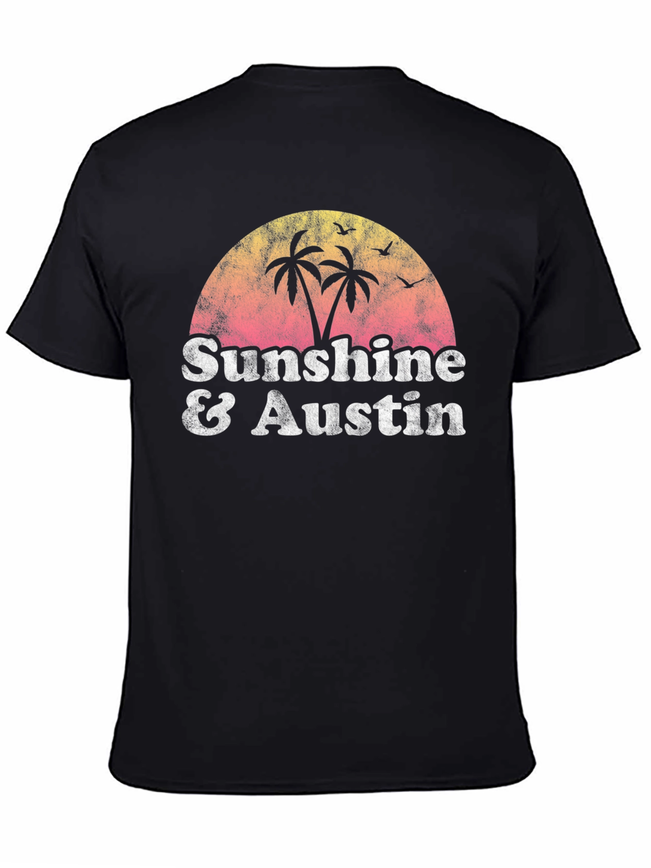Sunshine & Austin Graphic Tee - Retro Style