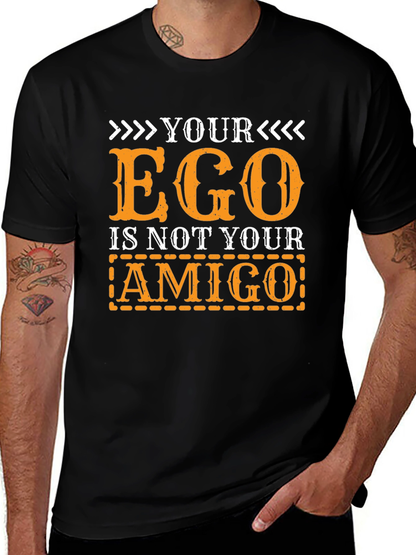 Ego Amigo Graphic T-Shirt - Black