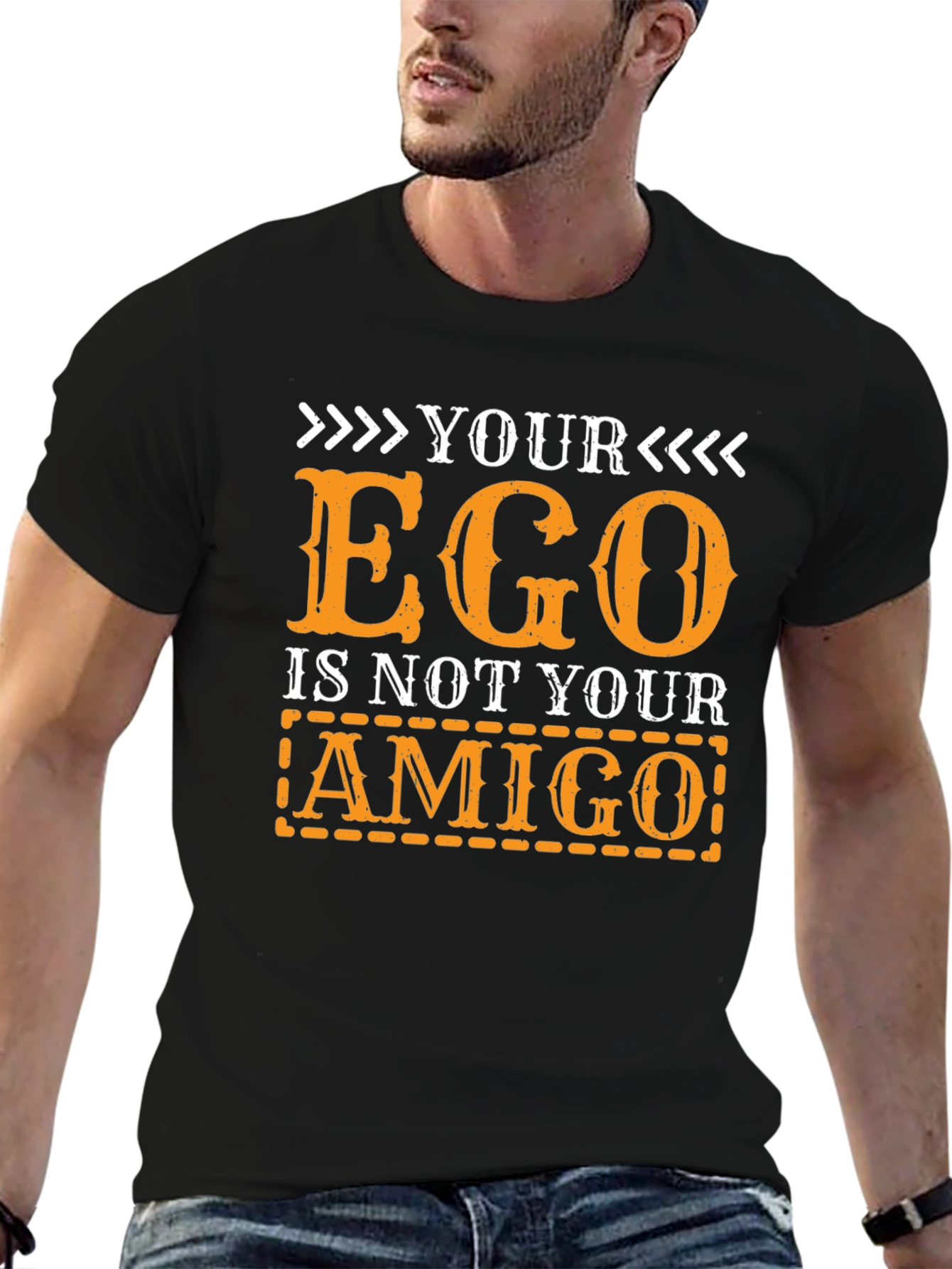 Ego Amigo Graphic T-Shirt - Black