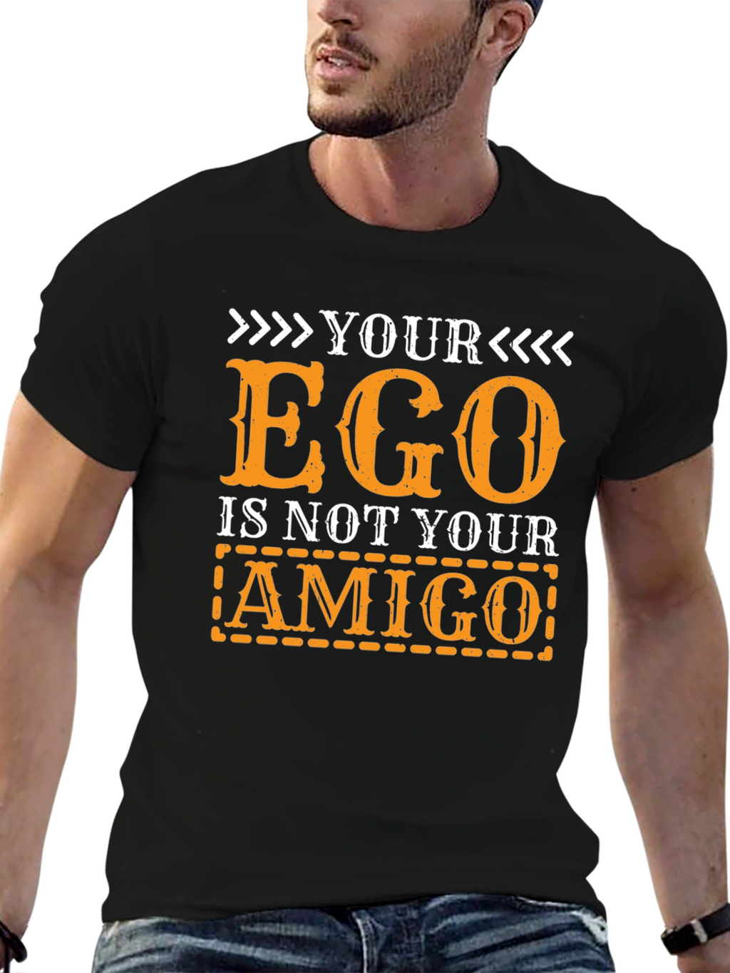 Ego Amigo Graphic T-Shirt - Black