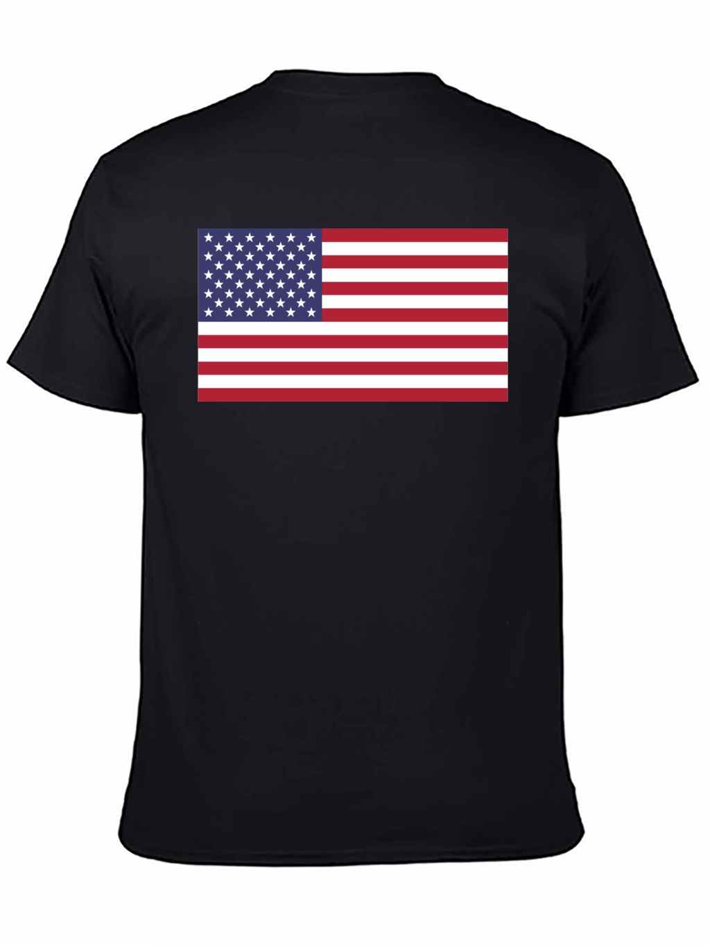 American Flag Graphic Black T-Shirt