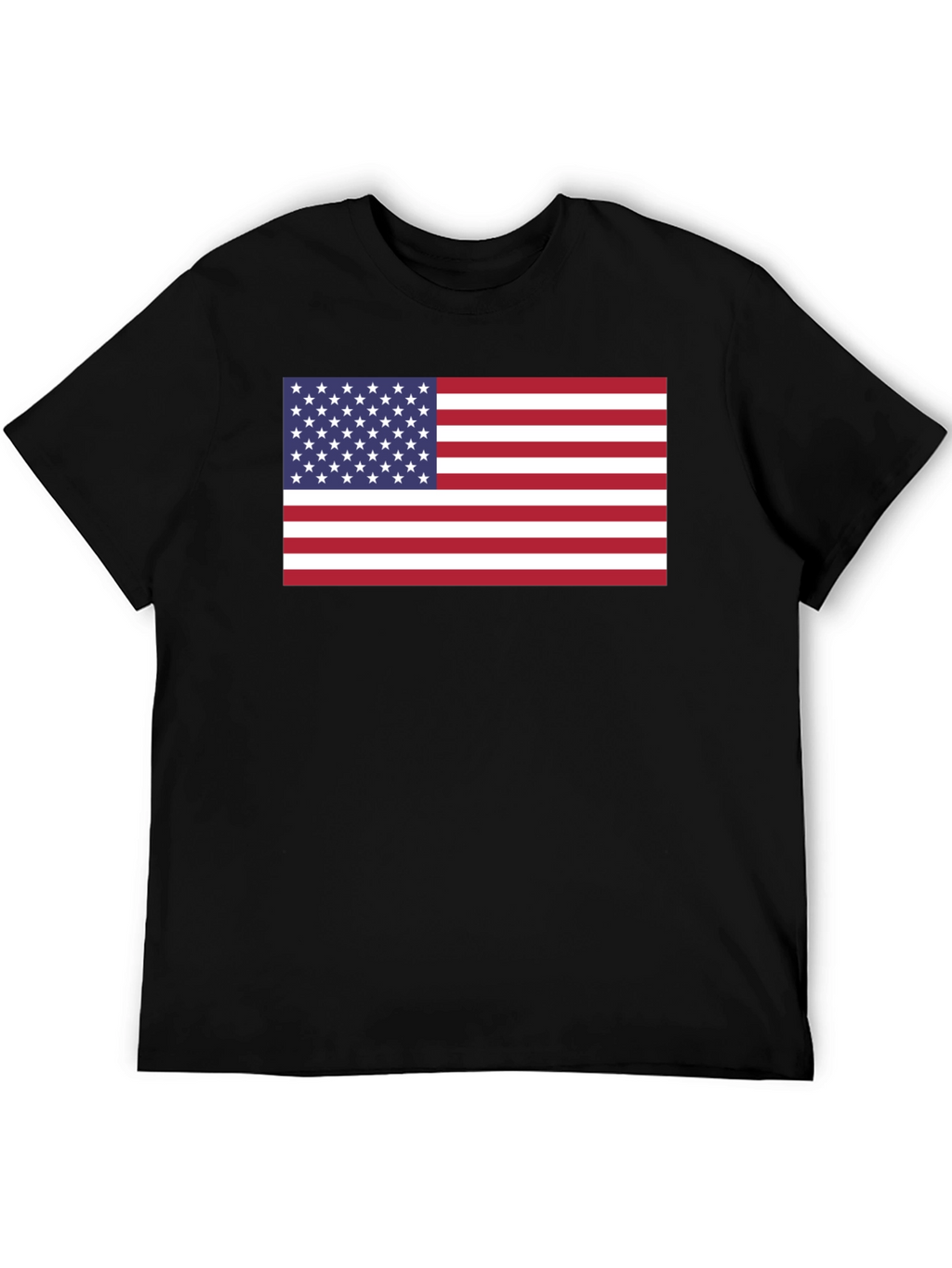 American Flag Graphic Black T-Shirt
