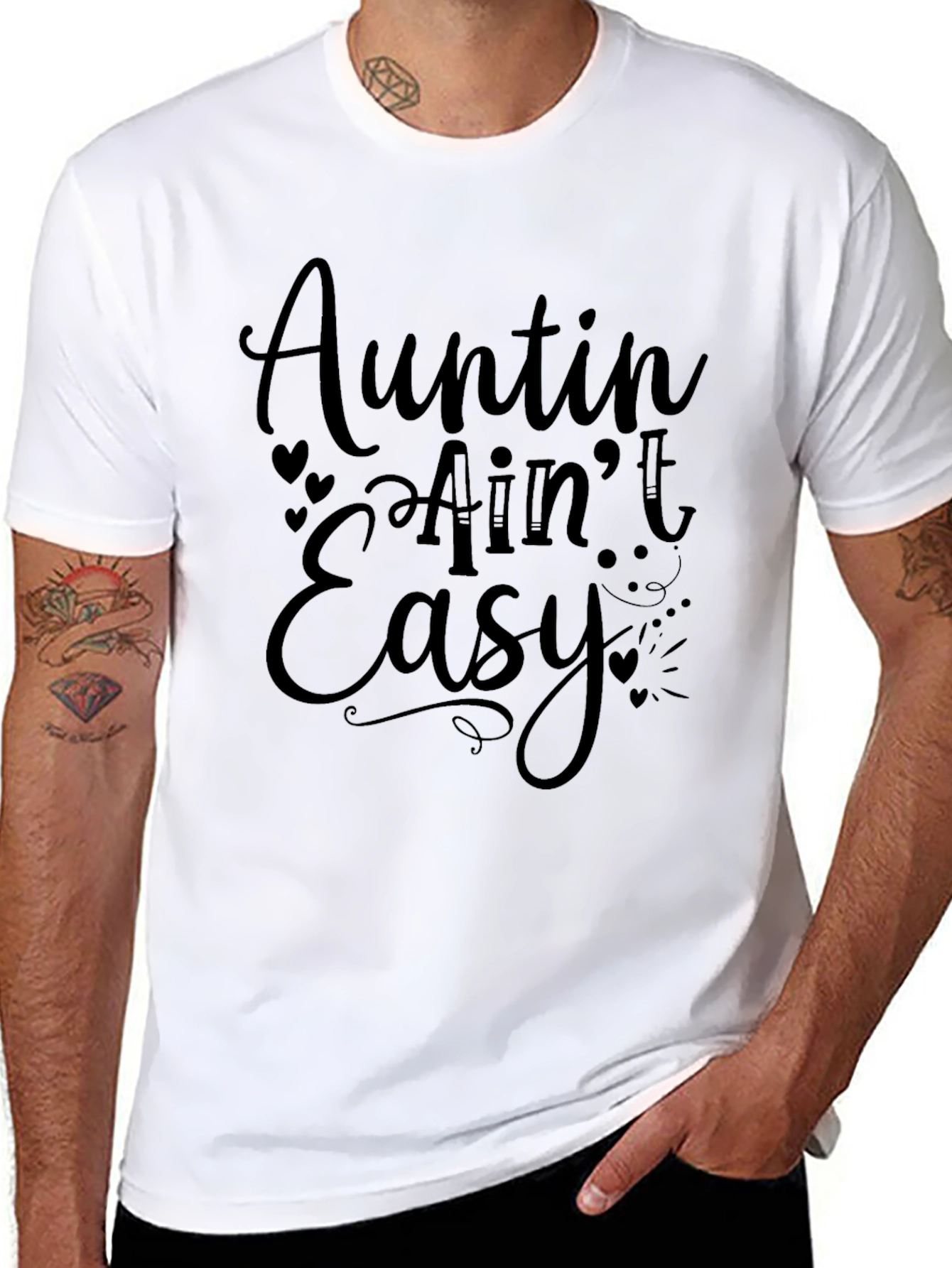 Auntin Aint Easy Graphic T-Shirt