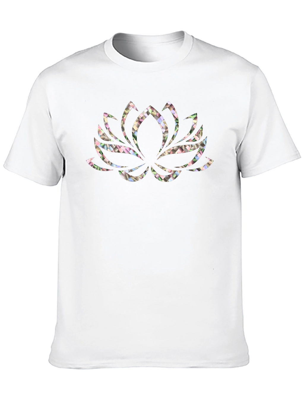 Lotus Flower Graphic Black T-Shirt